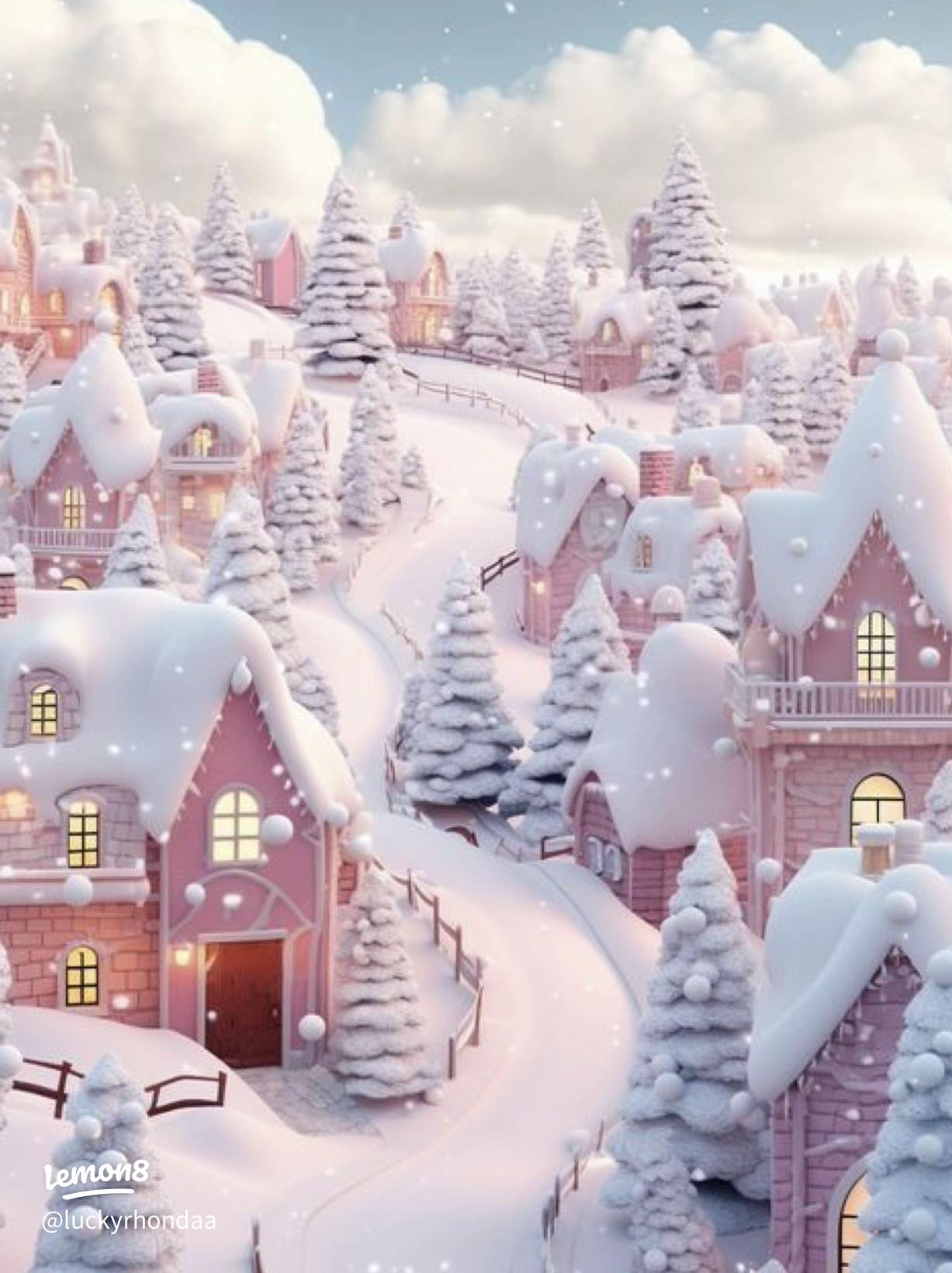 Adorable Cute Snow Christmas Wallpaper for Your Lock Screen