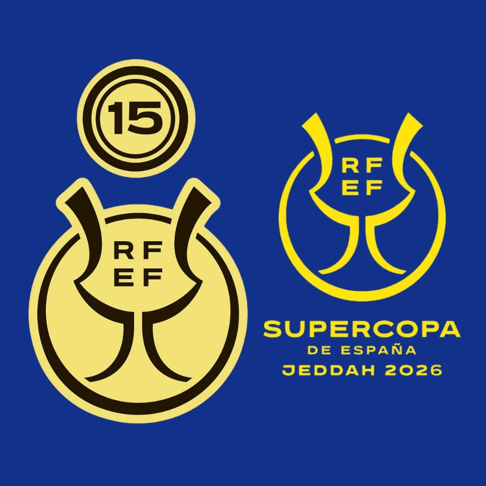 OFFICIAL RFEF SuperCopa 2026 Final Patches + Match Details (FC Barcelona 2025 26). My Soccer Online Store