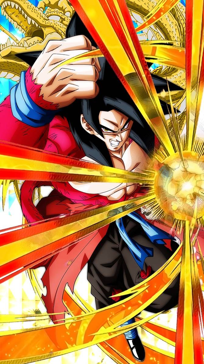 SSJ4 Goku (Xeno) Mobile Wallpaper