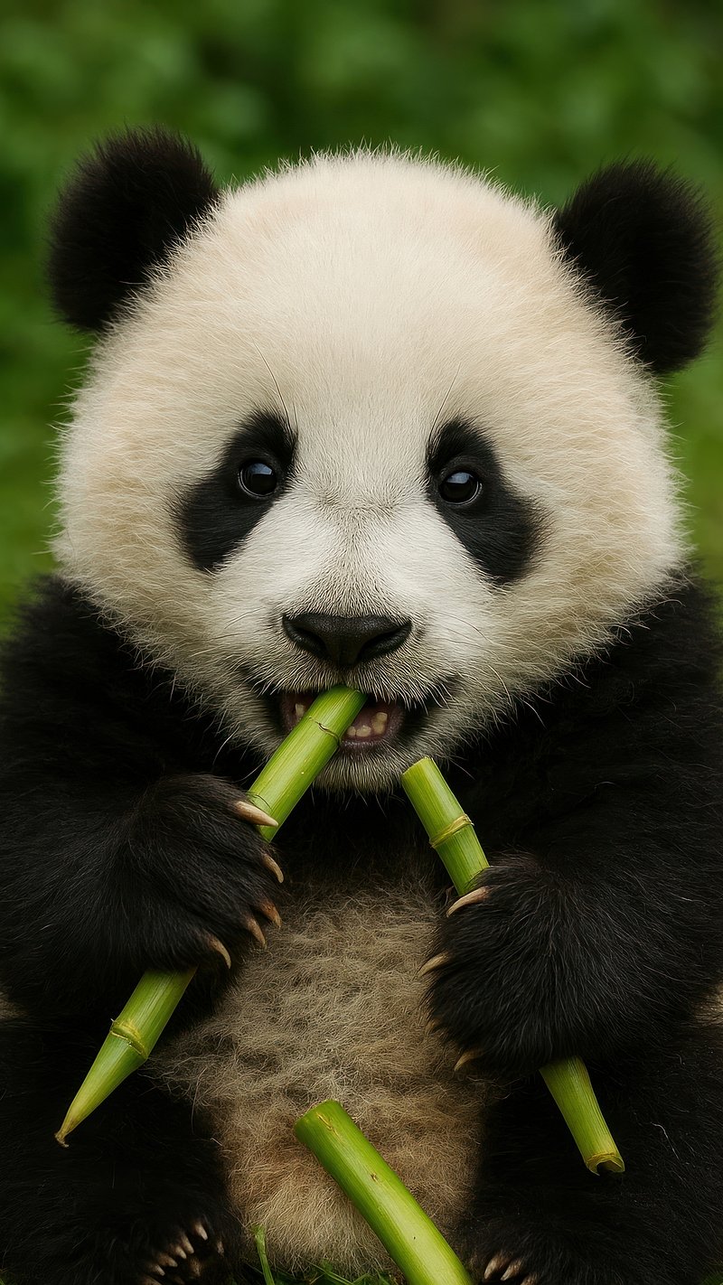 Baby Giant Panda Image Wallpaper
