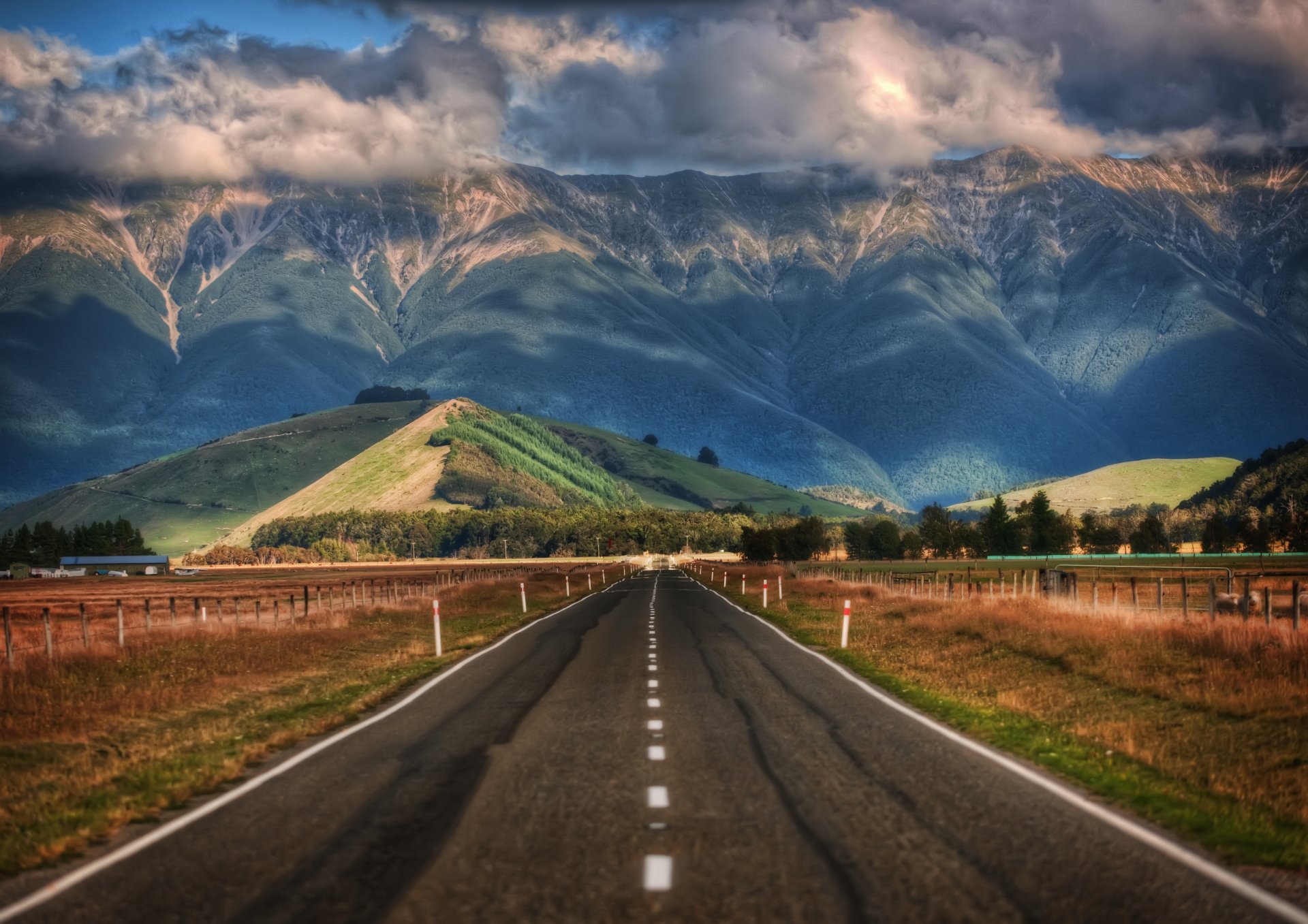 Majestic Southern Alps RoadK Ultra HD New Zealand Landscape