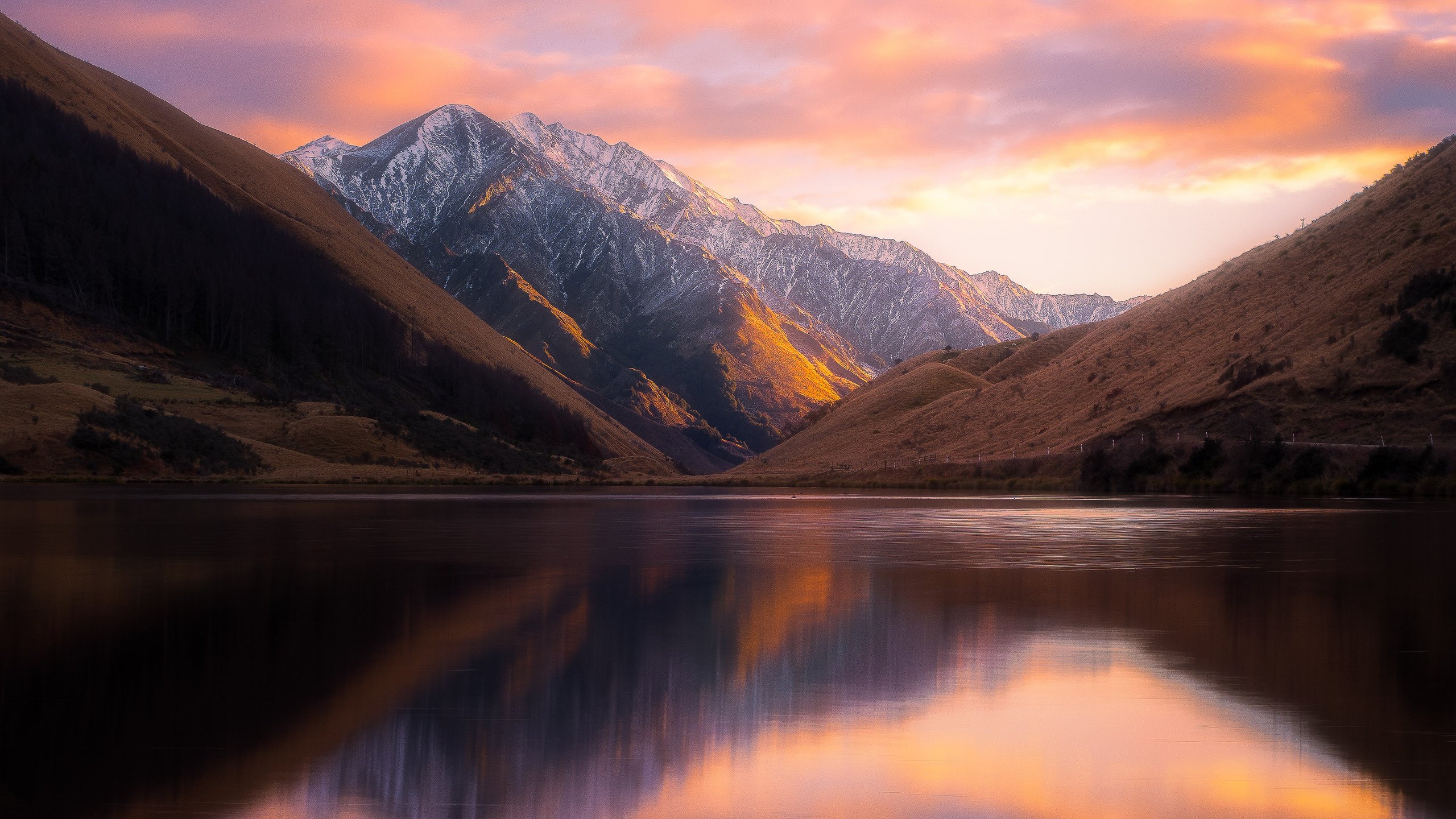 New Zealand Mountain Sunset