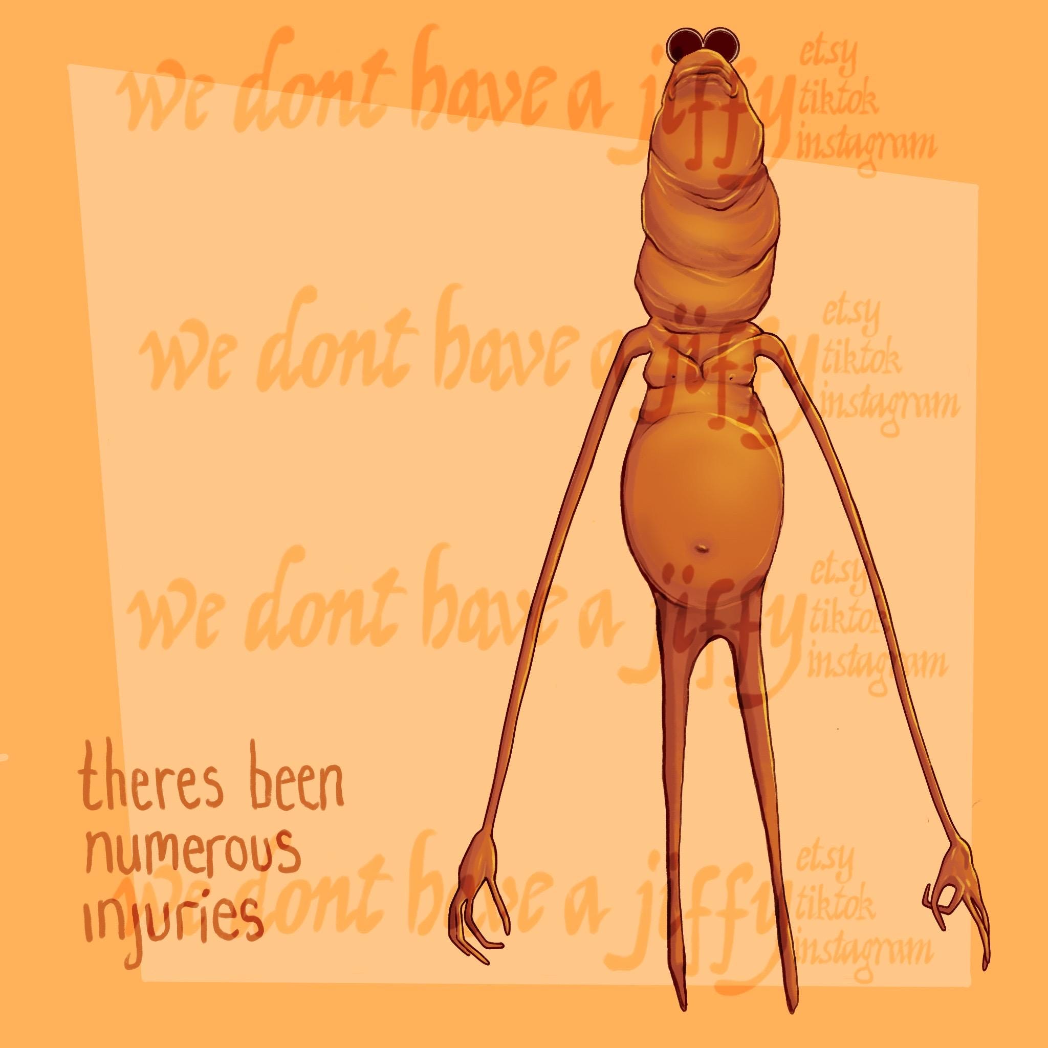 There's Been Numerous Injuries. Marcus the Worm Art Print
