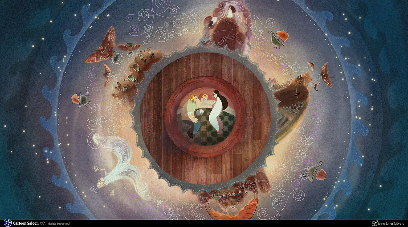 Alice Dieudonné of the Sea Key background (Cartoon Saloon)