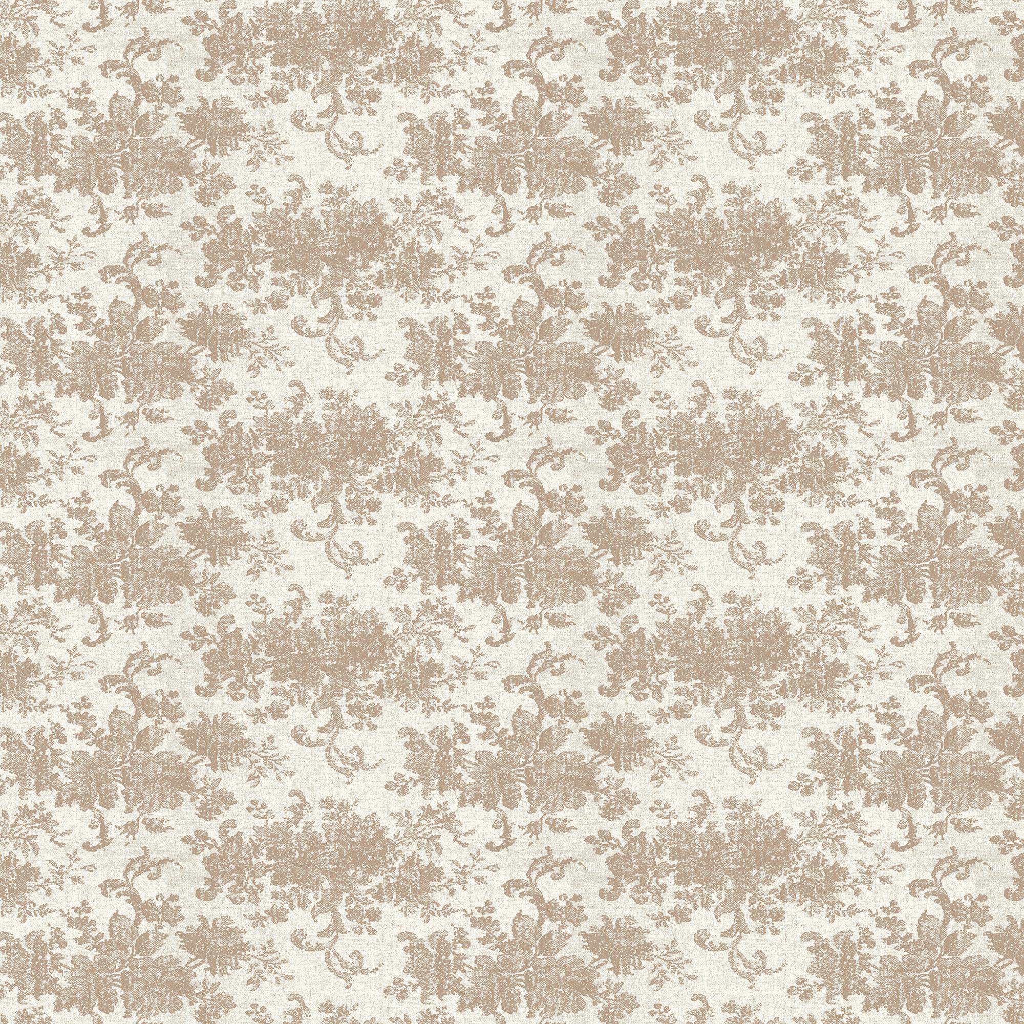 Brocade Wallpaper in Tan II, 52 x 132