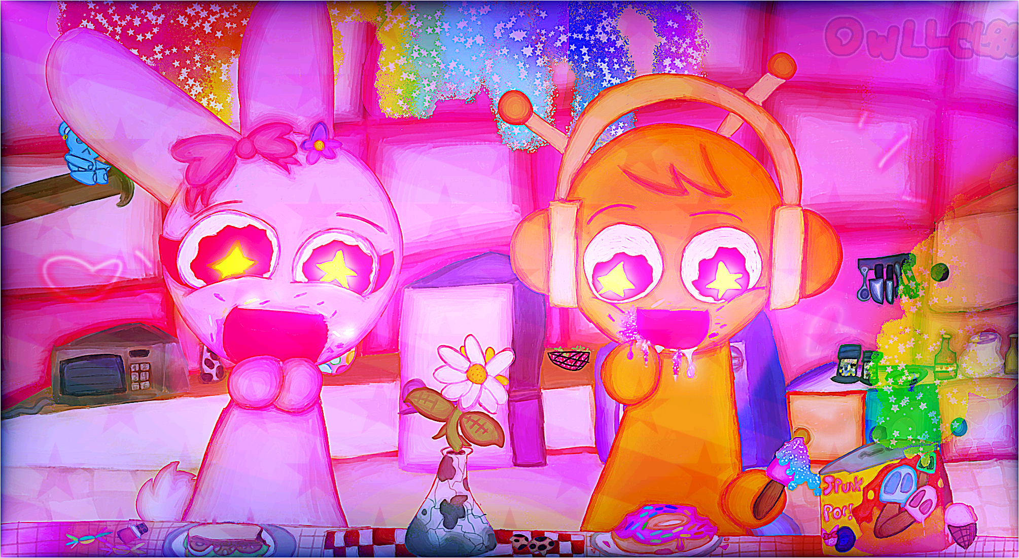 JUST PINKI AND OREN EATING DA SOY FOOD. by owllet88 on Newgrounds