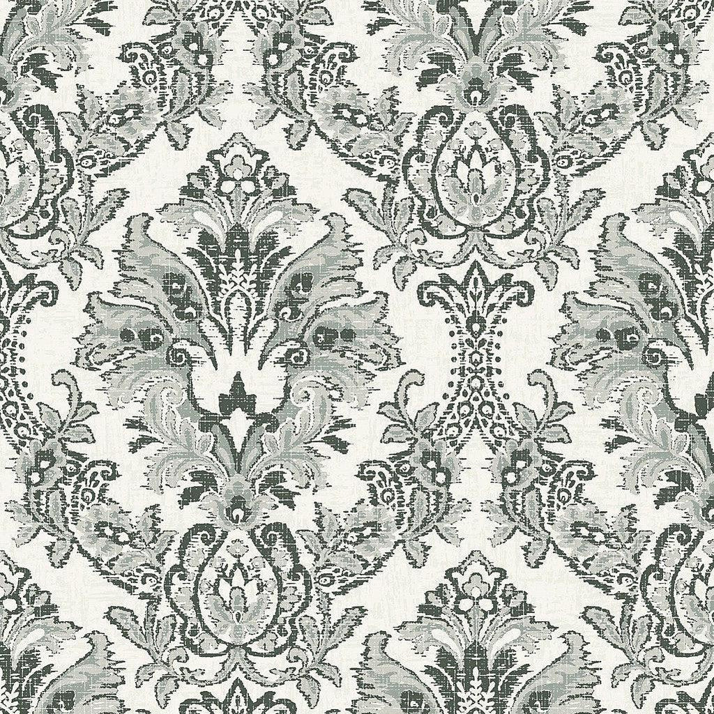 Bold Brocade Wallpaper // Black