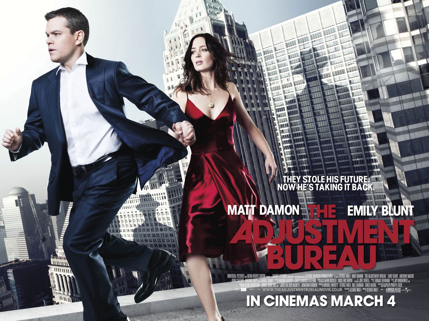 The Adjustment Bureau ( of 7): Extra Large Movie Poster Image