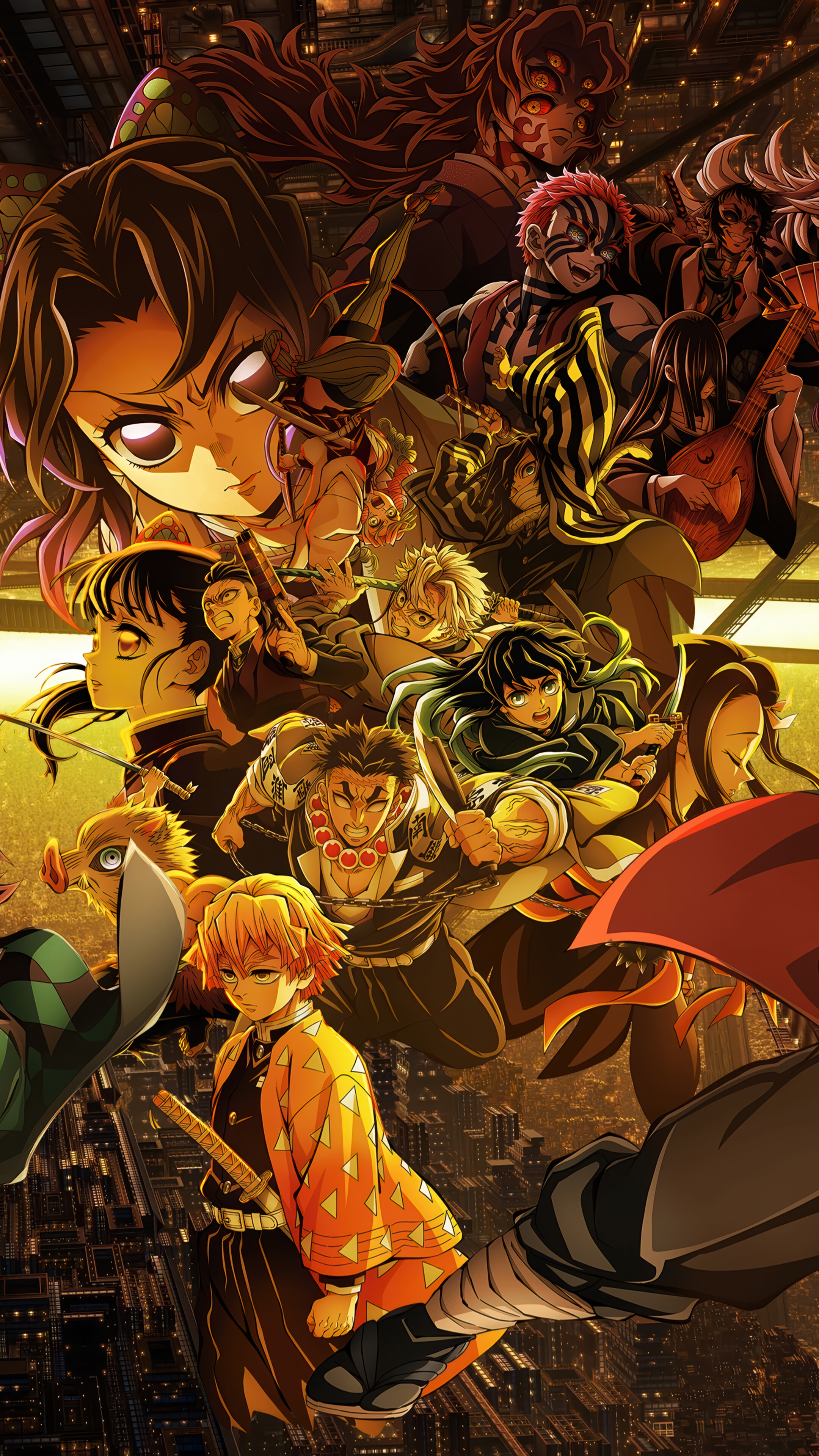 Demon Slayer Infinity Castle Movie Characters 4K Wallpaper iPhone HD Phone g