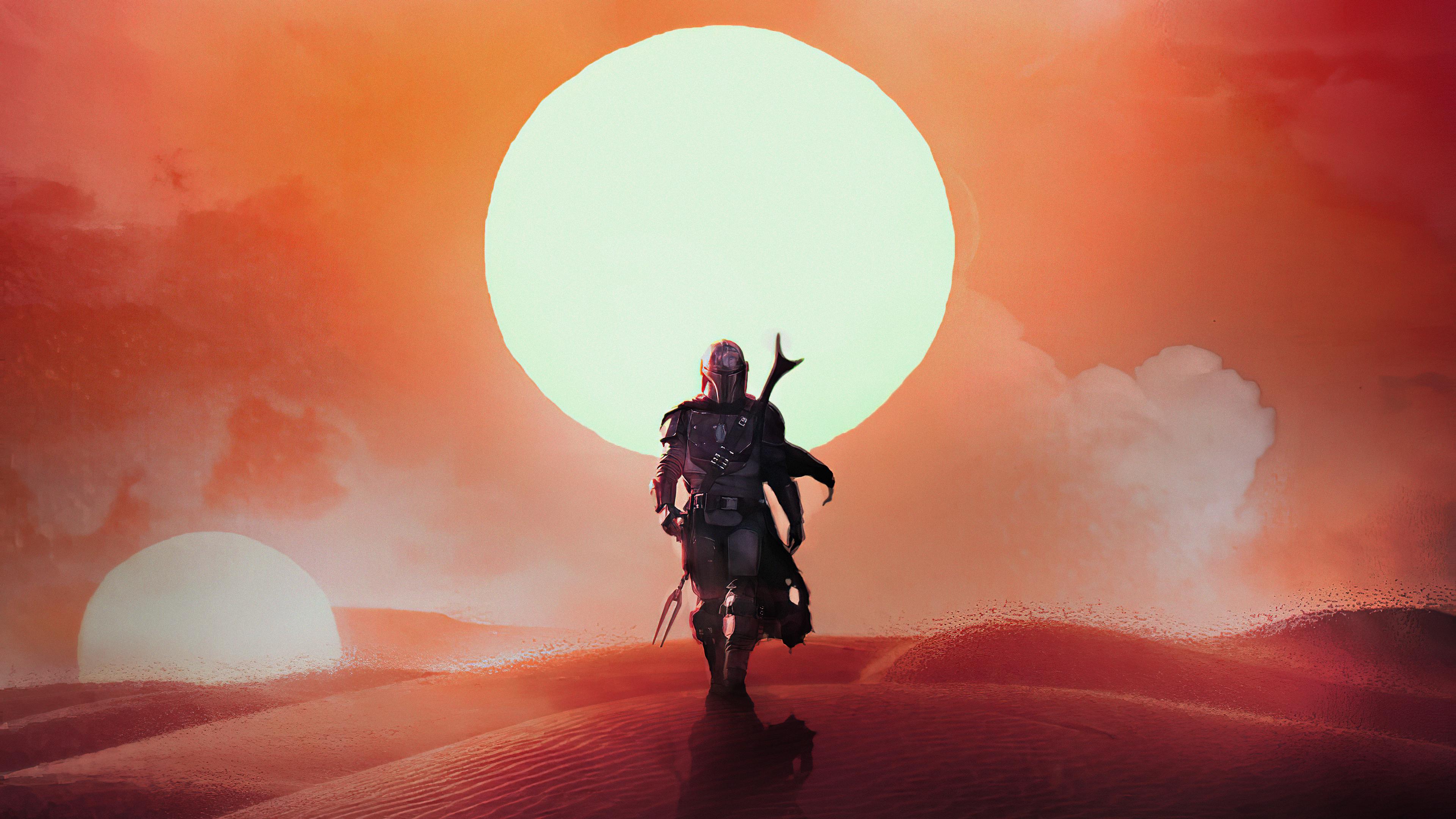 Edited The Mandalorian Background and made it Red and Dark Mode friendly