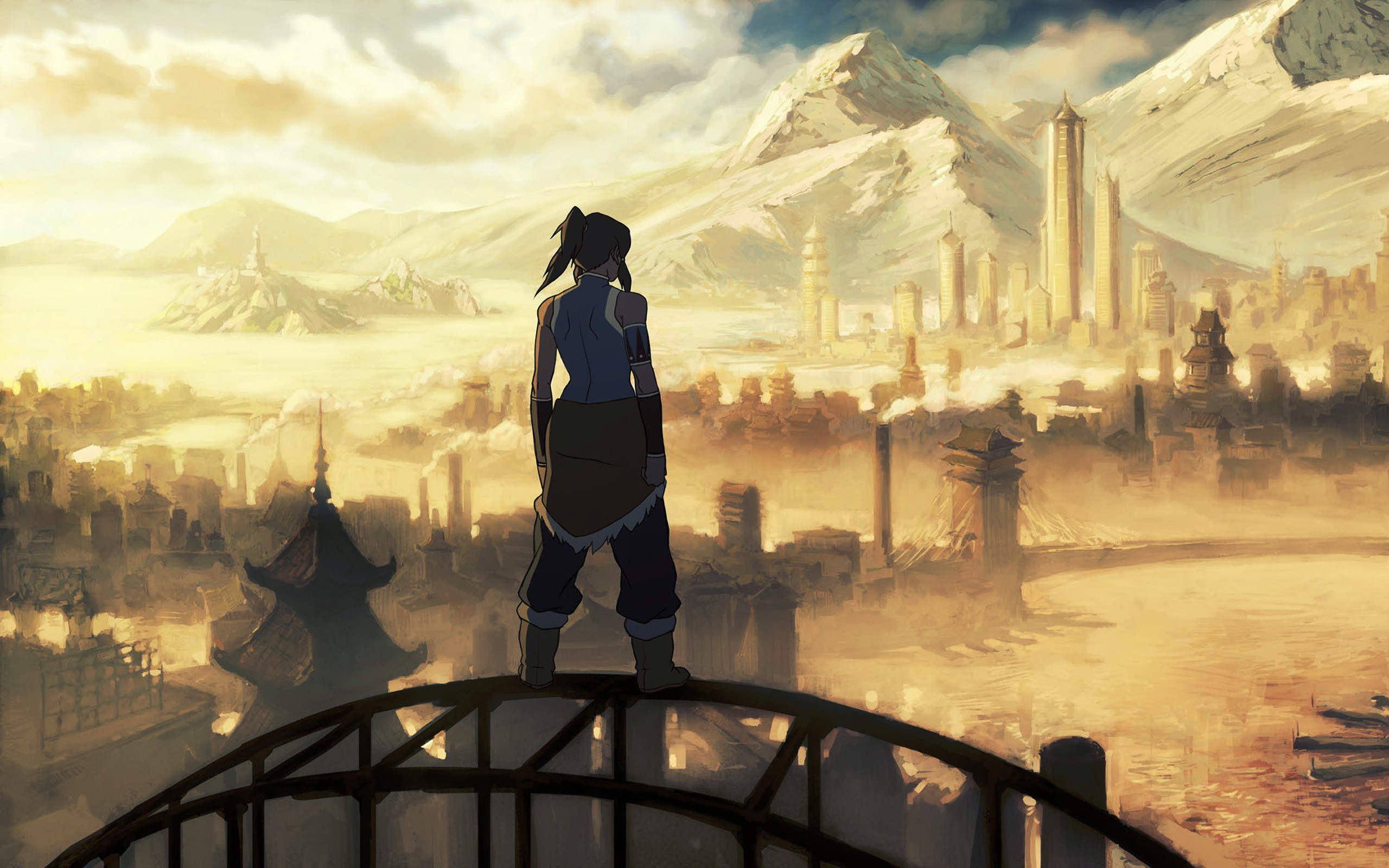 Korra's Legendary View: HD Avatar Wallpaper from The Legend of Korra