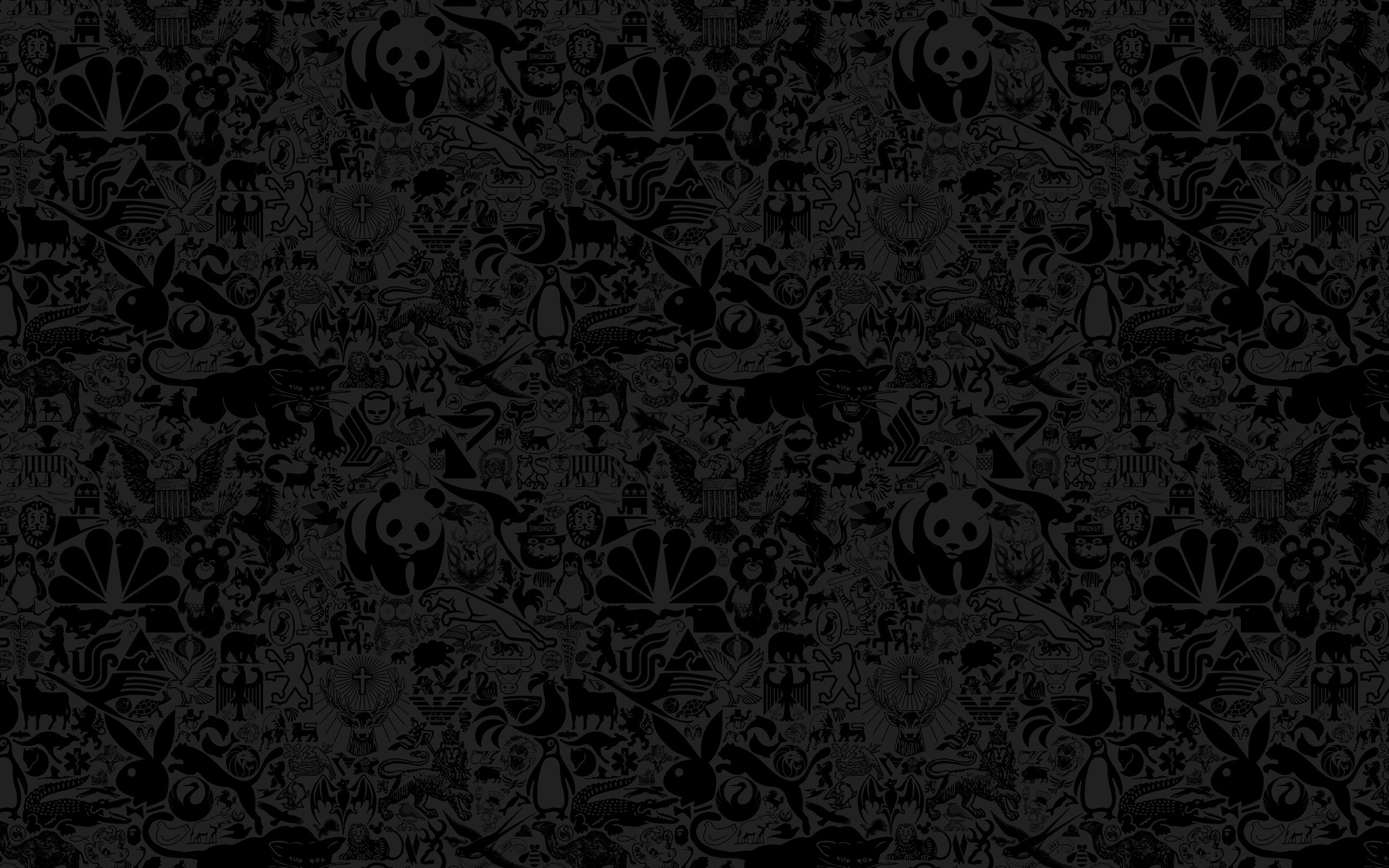 HD Abstract Black Pattern Wallpaper