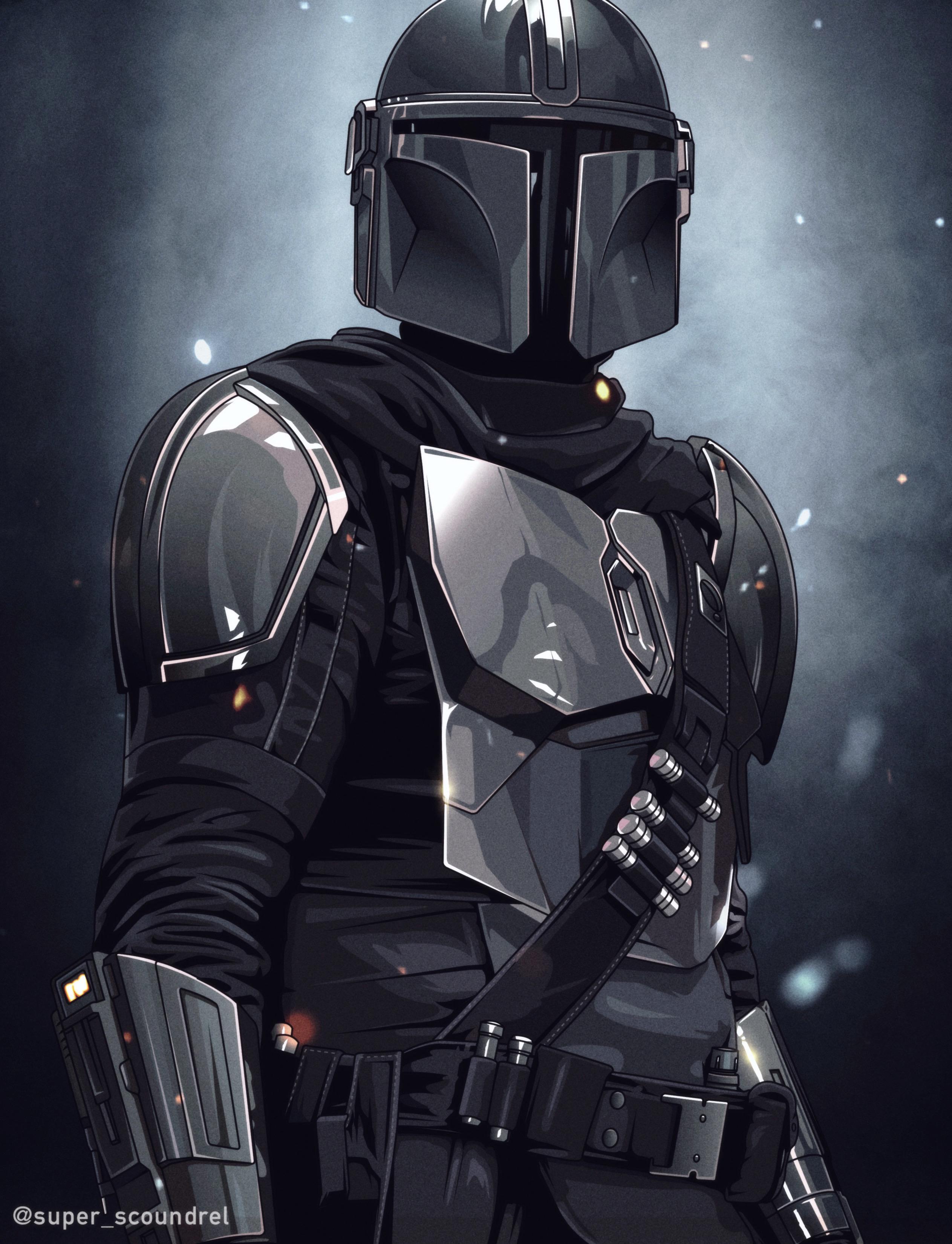 My portrait of The Mandalorian :)
