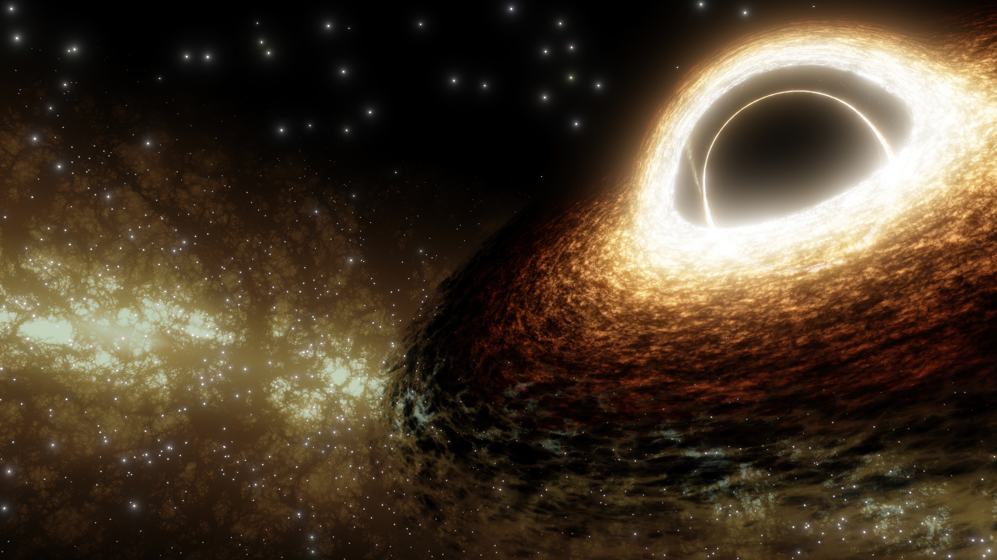 Black Hole Space Wallpaper 4K HD PC c