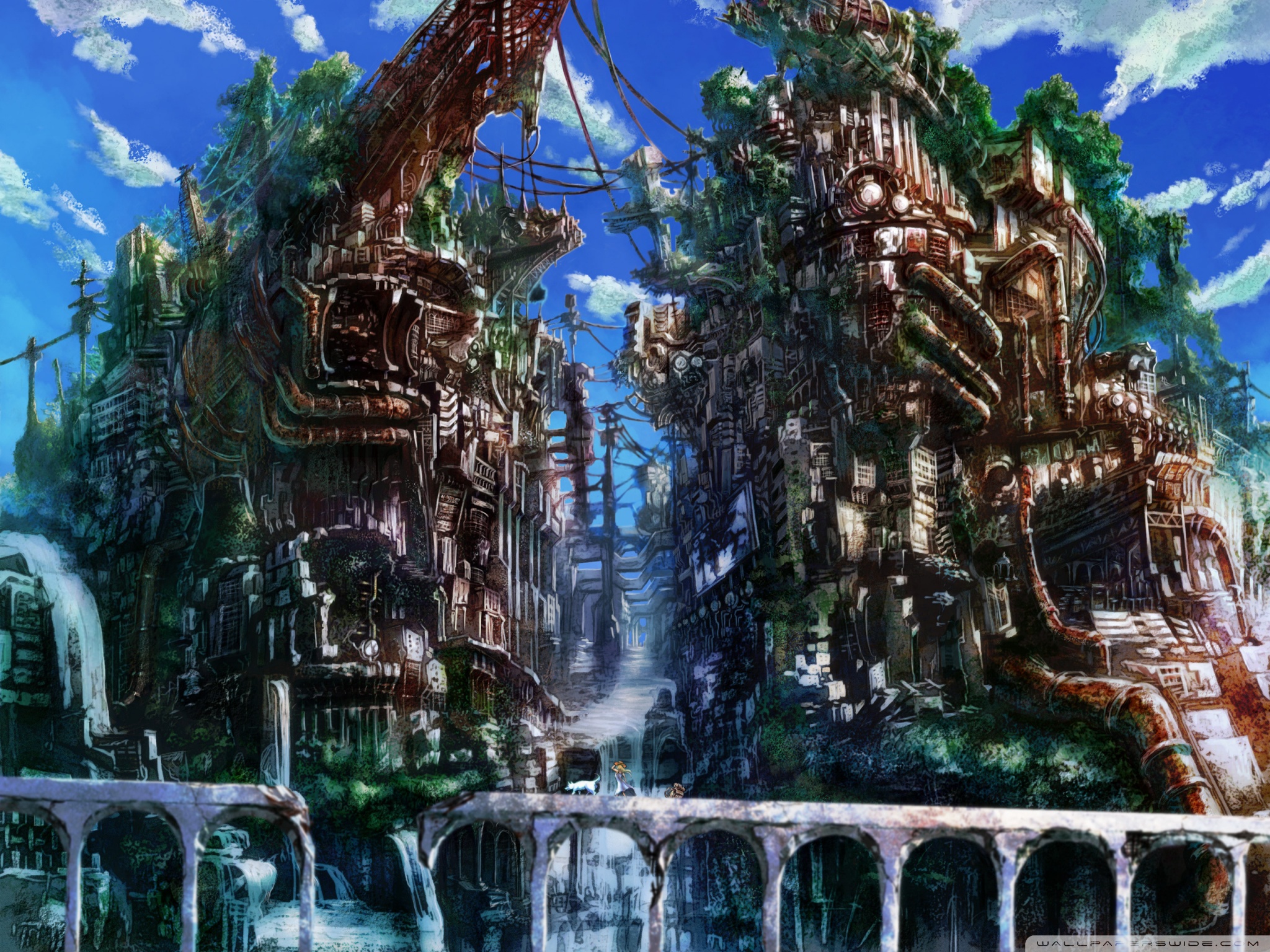 Anime City 4K UHD Wallpaper for UltraHD Desktop and TV