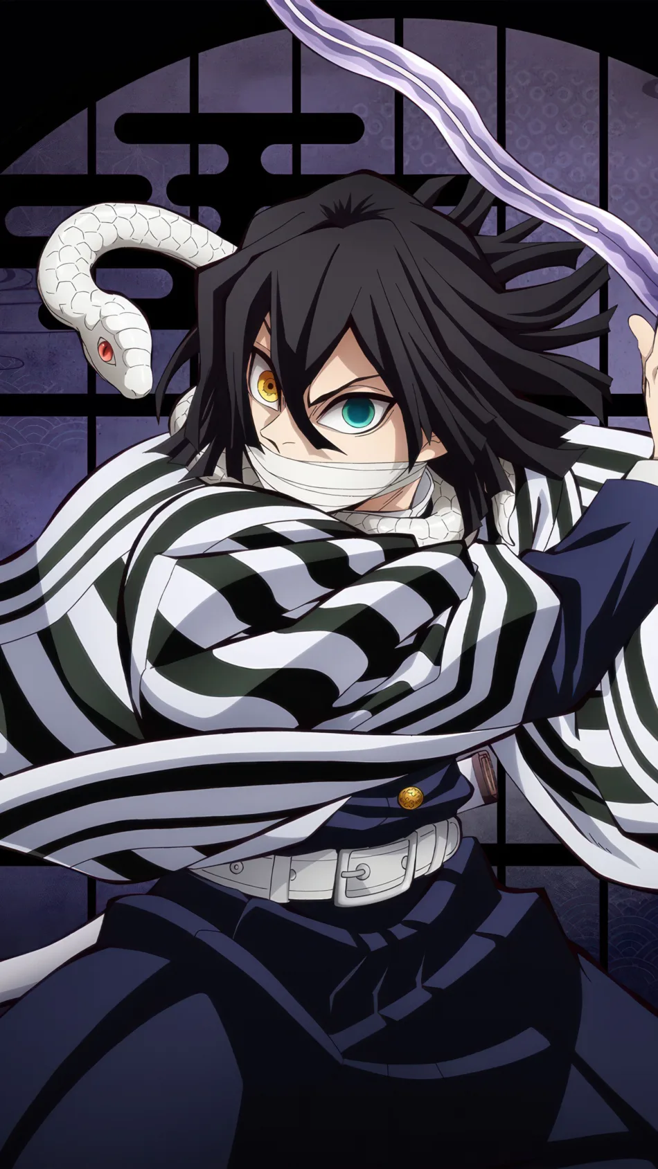 Obanai Iguro Castle (Demon Slayer No Yaiba) 4K Ultra HD Mobile Wallpaper for iPhone & Android