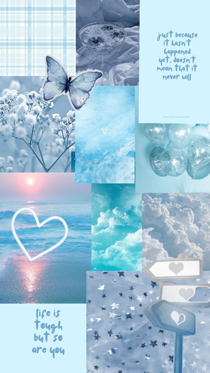 Aesthetic light blue wallpaper for phone. Blue wallpaper iphone, Pretty phone wallpaper, Cute blue wallpaper