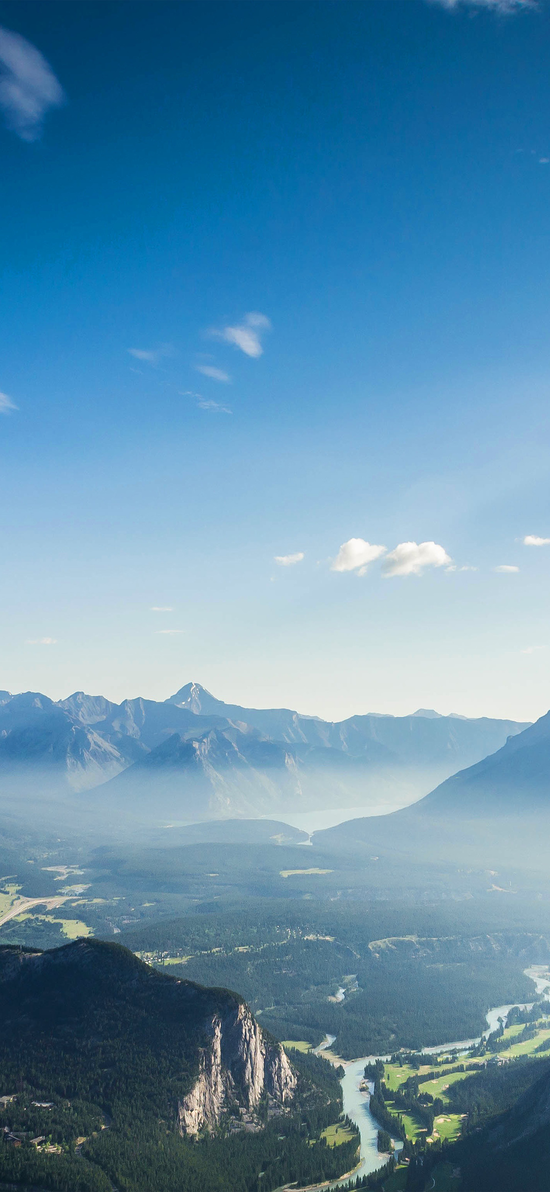 iPhone X wallpaper. mountain sky blue nature summer