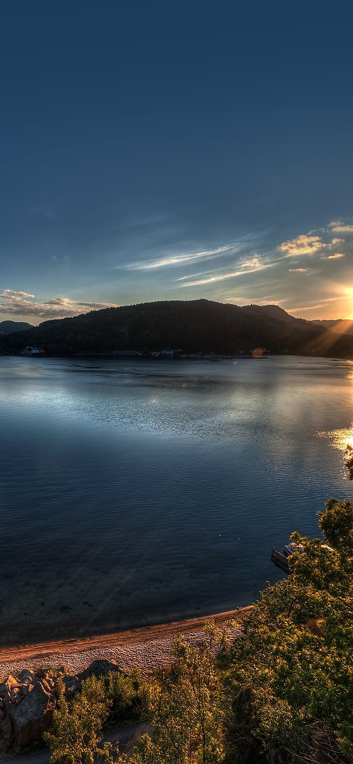 iPhoneXpapers peace sundown nature