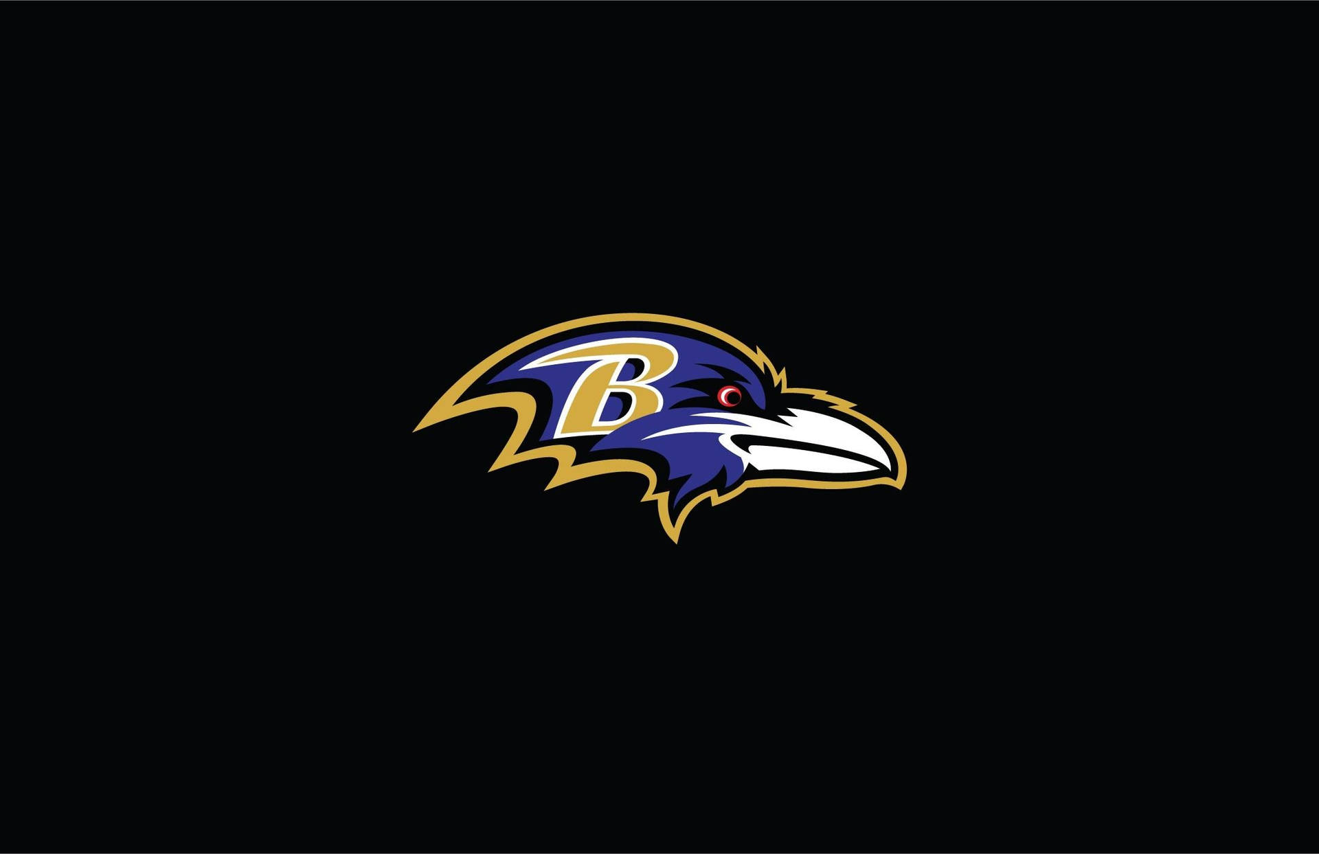 Download Baltimore Ravens Head Side Logo Wallpaper
