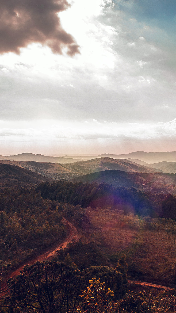 landscape best mountain sky red flare