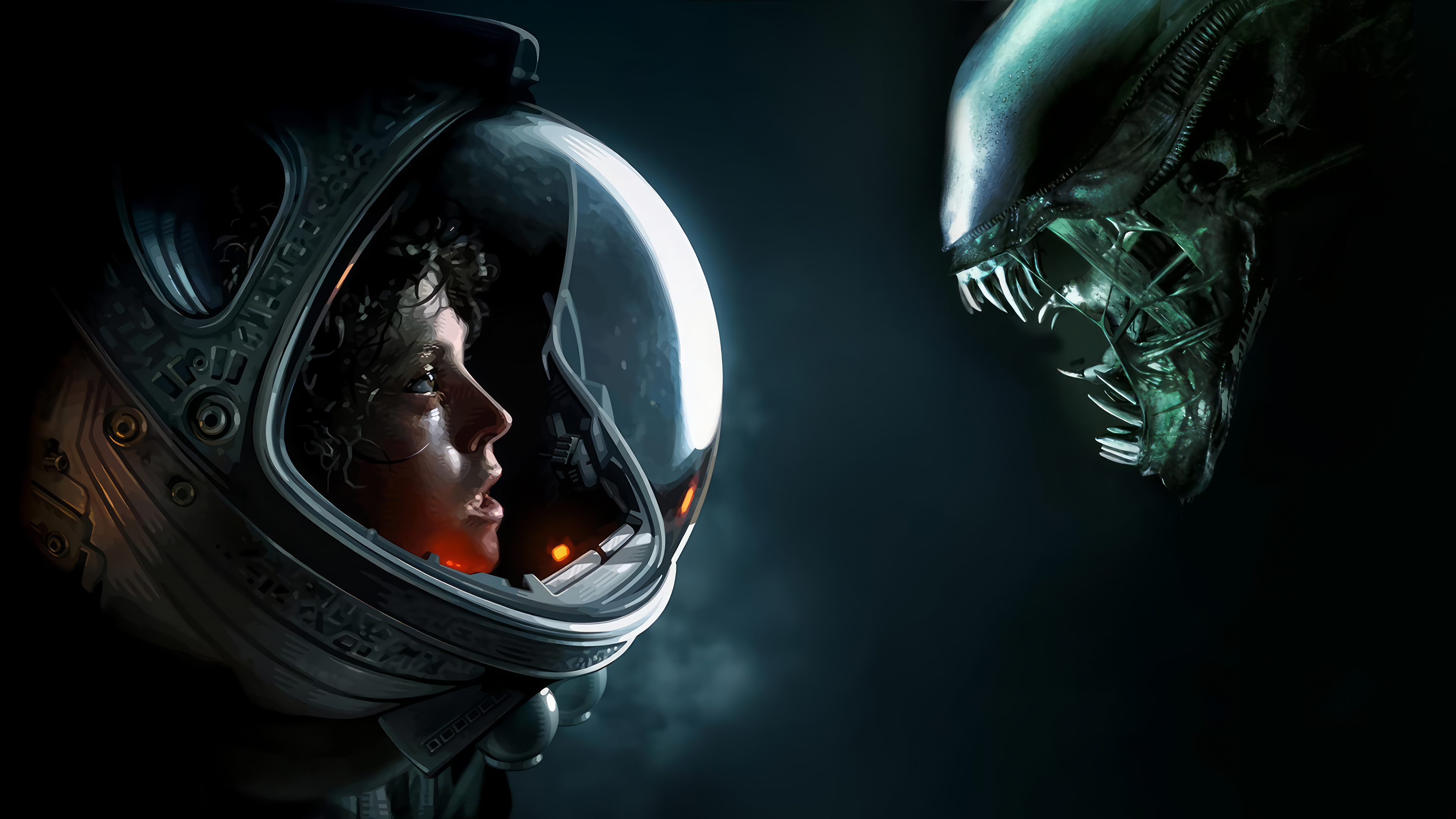 Alien Xenomorph vs. Ripley Wallpaper 4K HD PC k