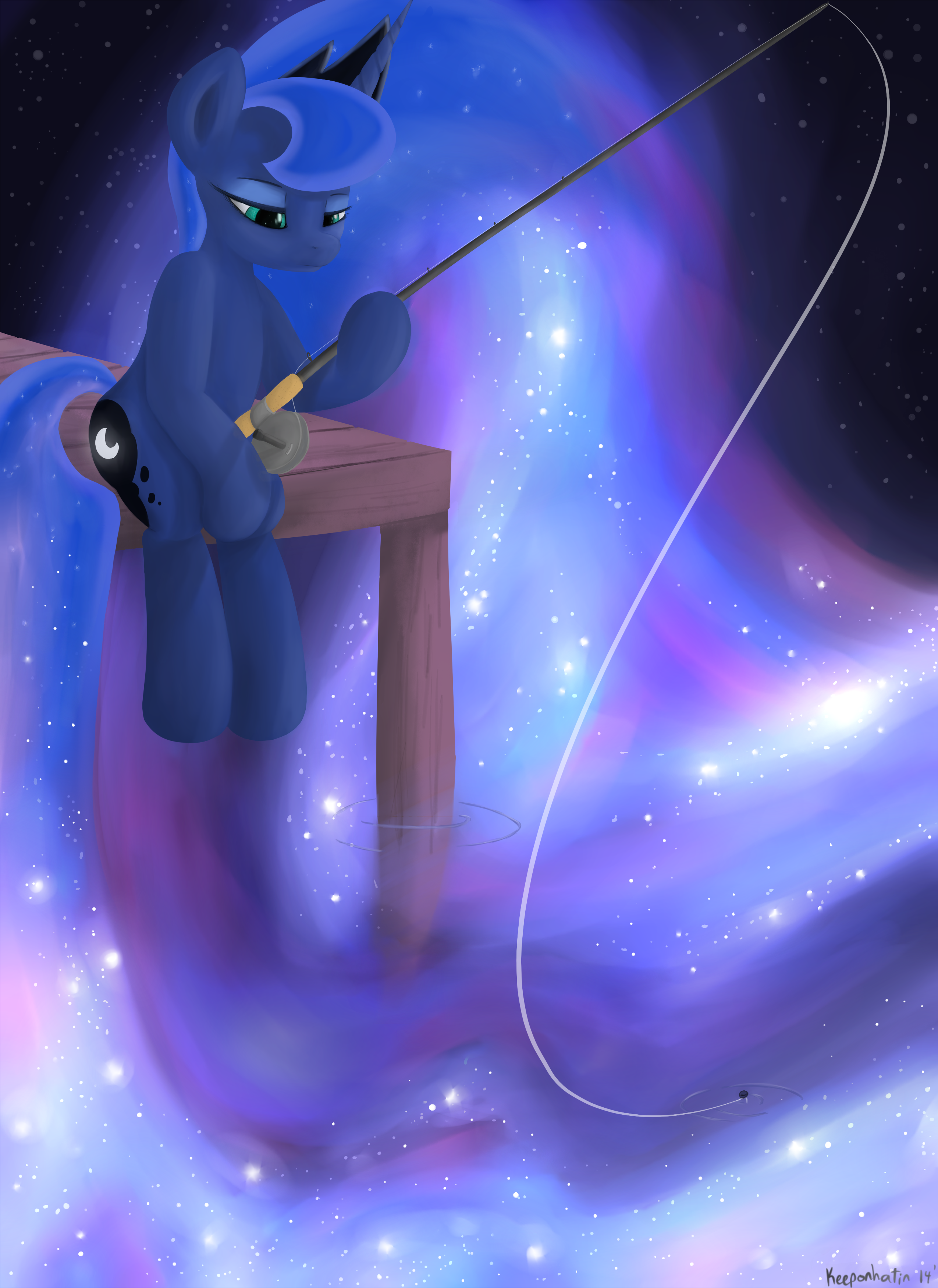 Princess Luna Fishing the Night