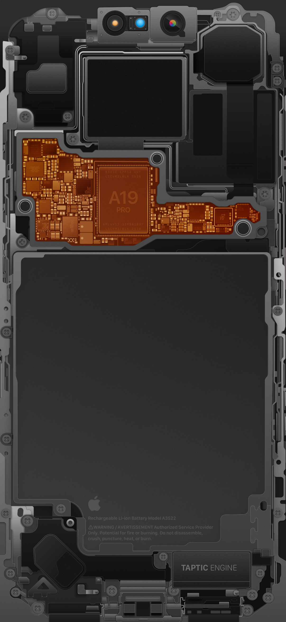 iPhone 17 Pro & 17 Pro Max Internals Wallpaper