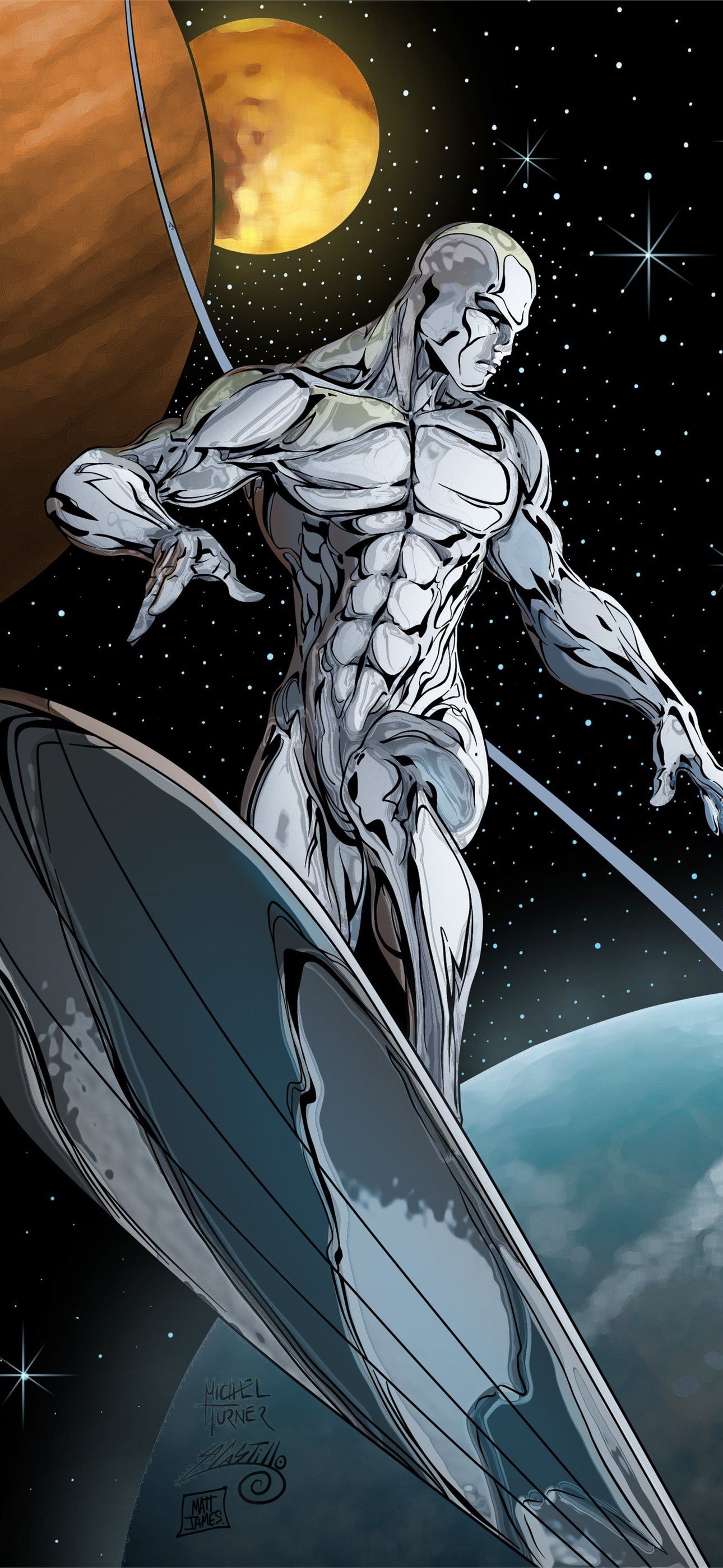 silver surfer iPhone Wallpaper Free Download