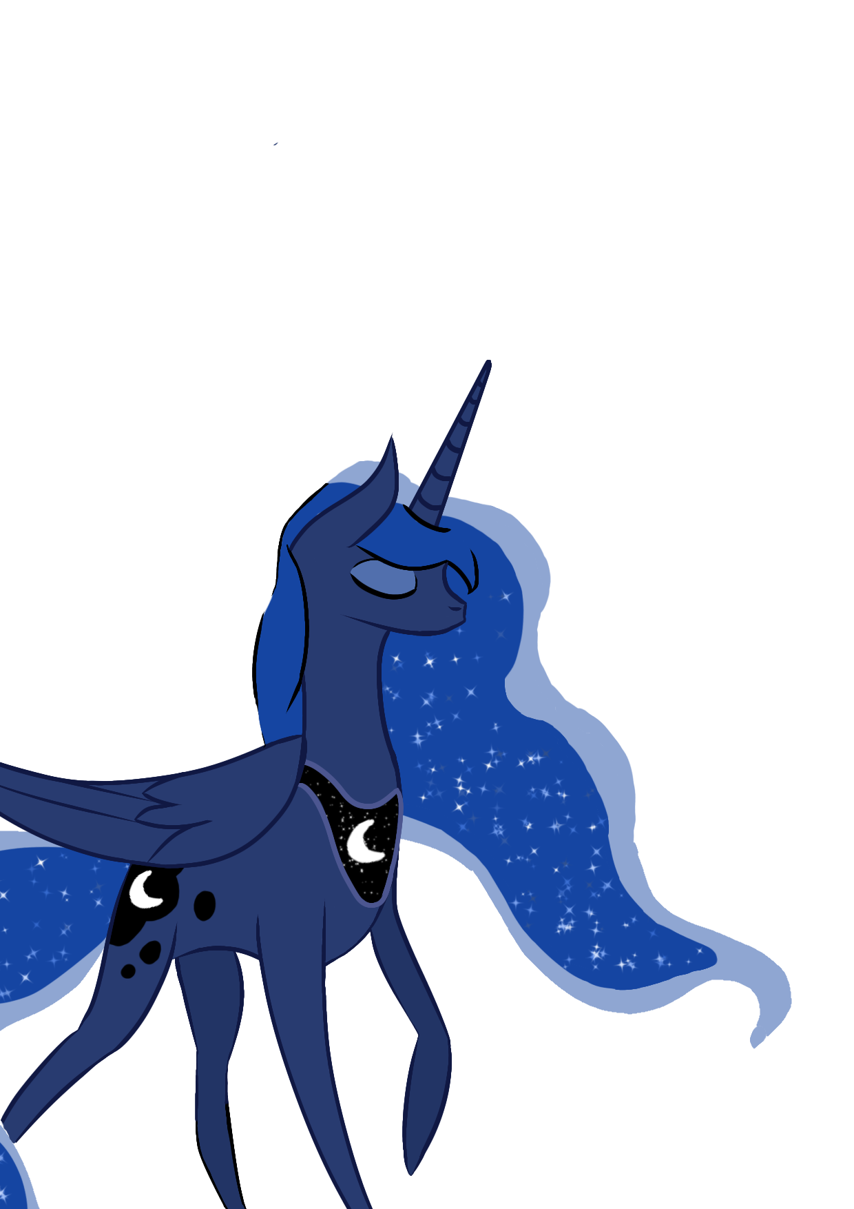 Princess Luna I drew on my phone a while back. Didn't make a background since I'm not very good with that. Plus the image that gave me the idea for