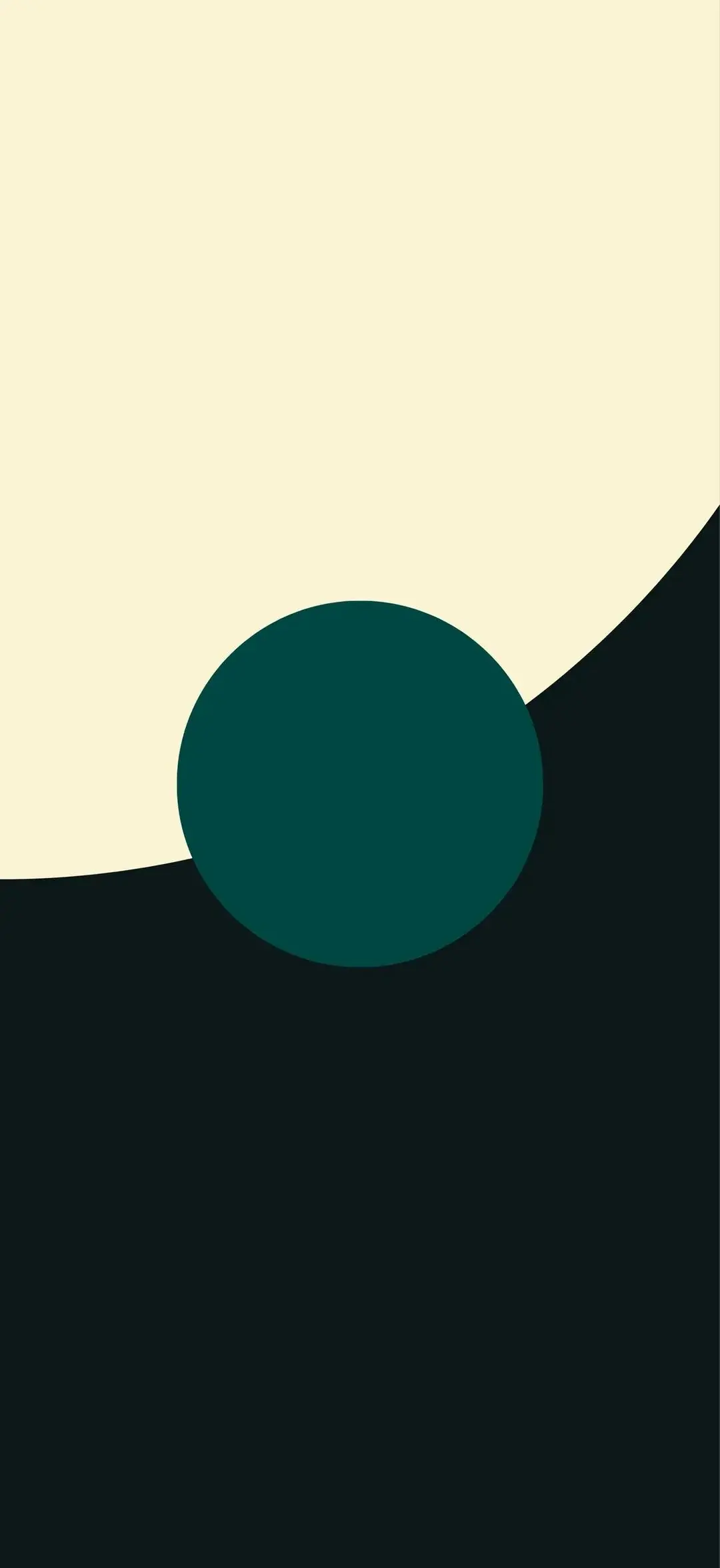 Minimalistic Design Dark Green Circle Minimal Simple Best Wallpaper For Apple IPhone 16