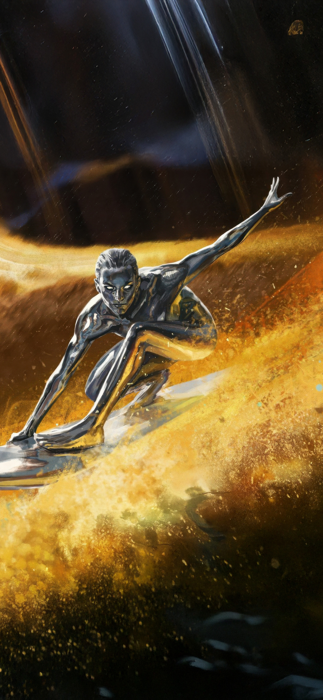 Silver Surfer The Fantastic Four First Steps Movie iPhone XS, iPhone 10, iPhone X , HD 4k Wallpaper, Image, Background, Photos and Picture