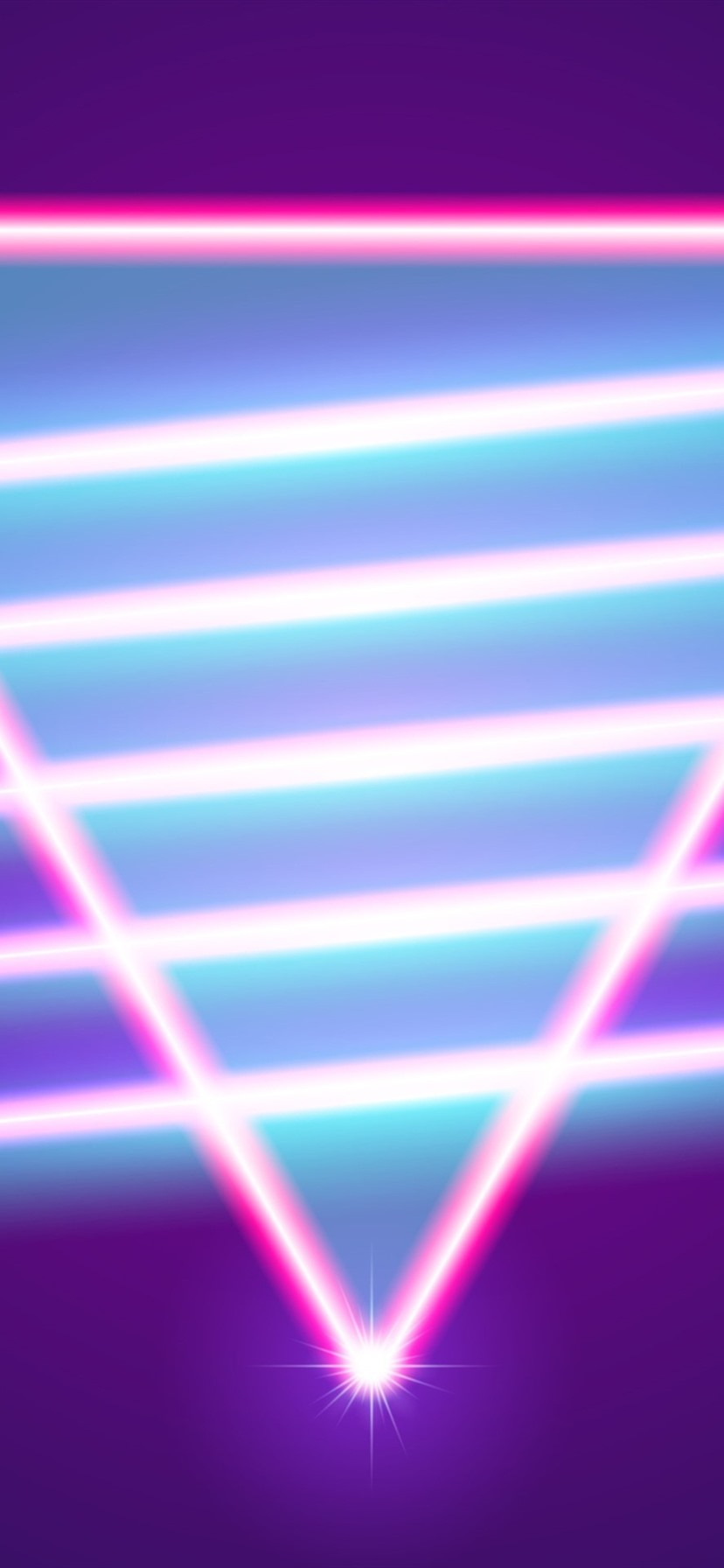 Neon Triangle, Abstract Light 1080x1920 IPhone 8 7 6 6S Plus Wallpaper, Background, Picture, Image