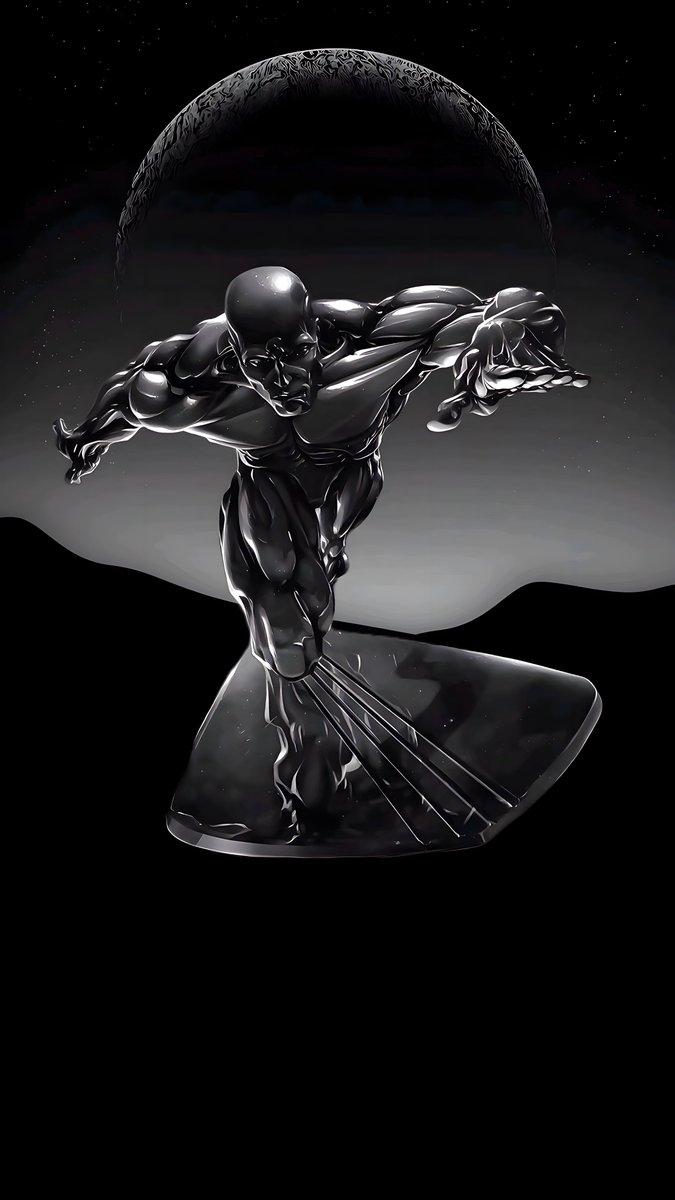 Silver surfer aura in 4k
