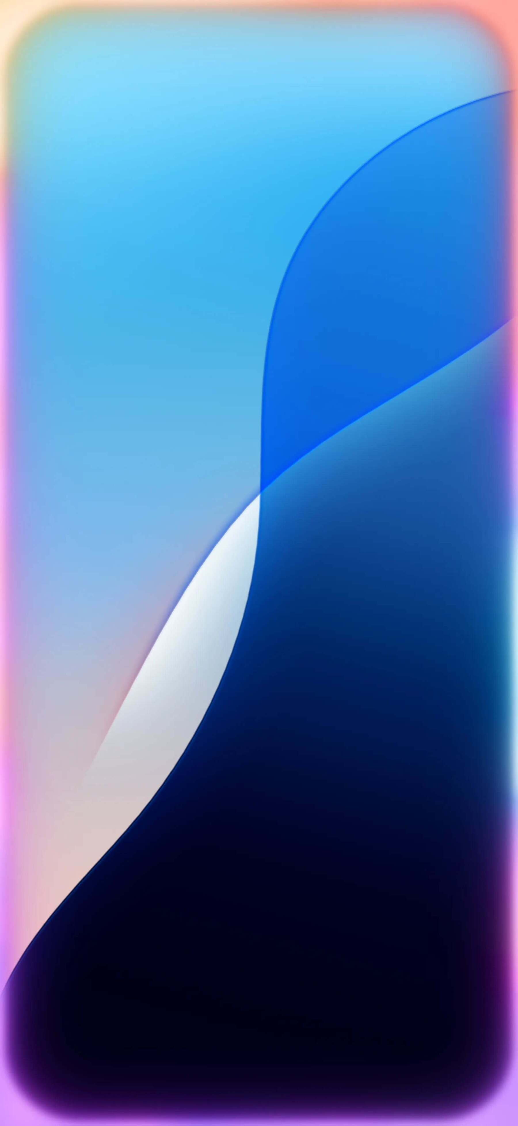 Apple Intelligence Glow Blue Default Wallpaper For IPhone 17 Pro Max And IPhone Air
