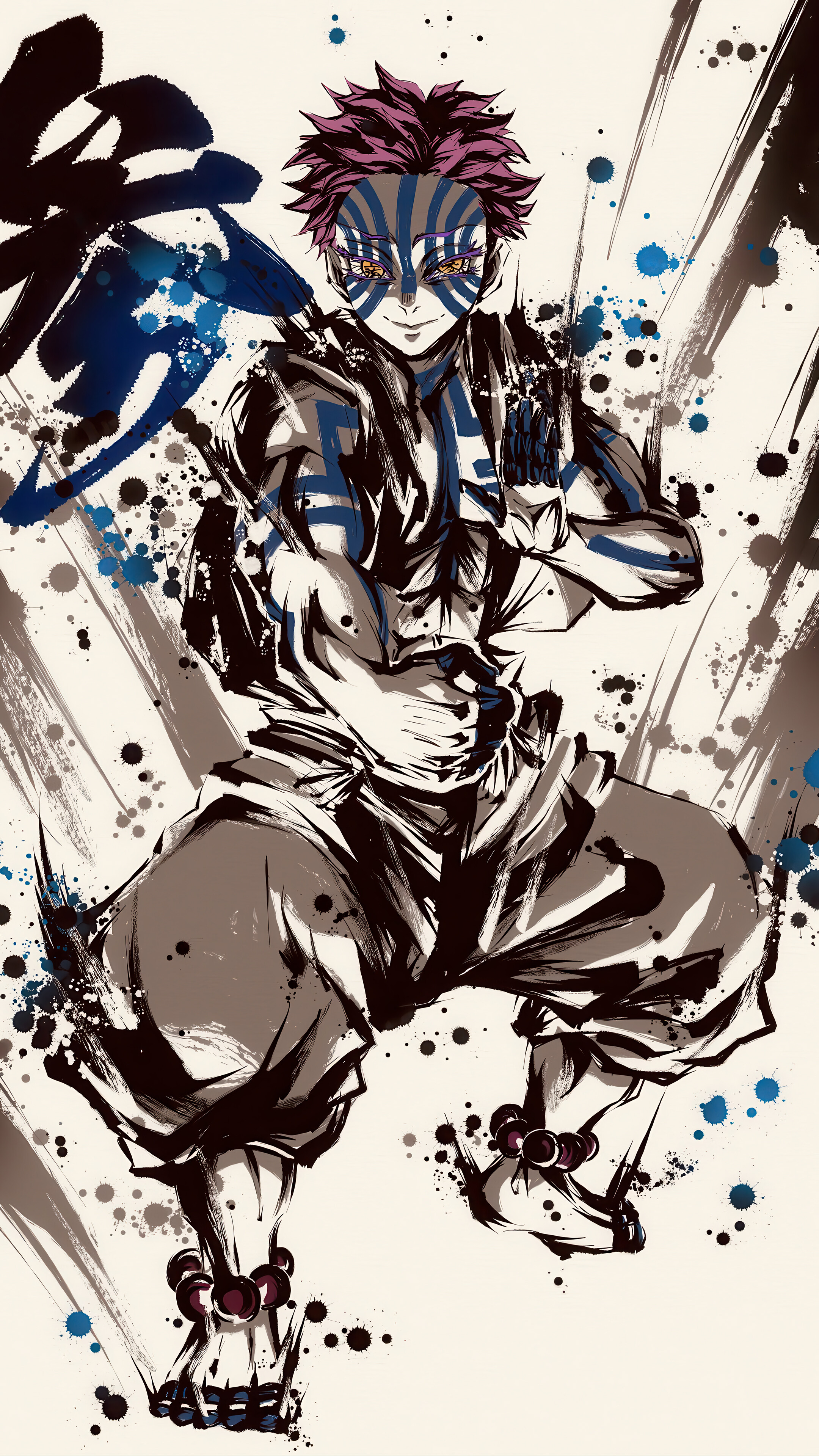 Akaza Demon Slayer Infinity Castle 4K Wallpaper iPhone HD Phone