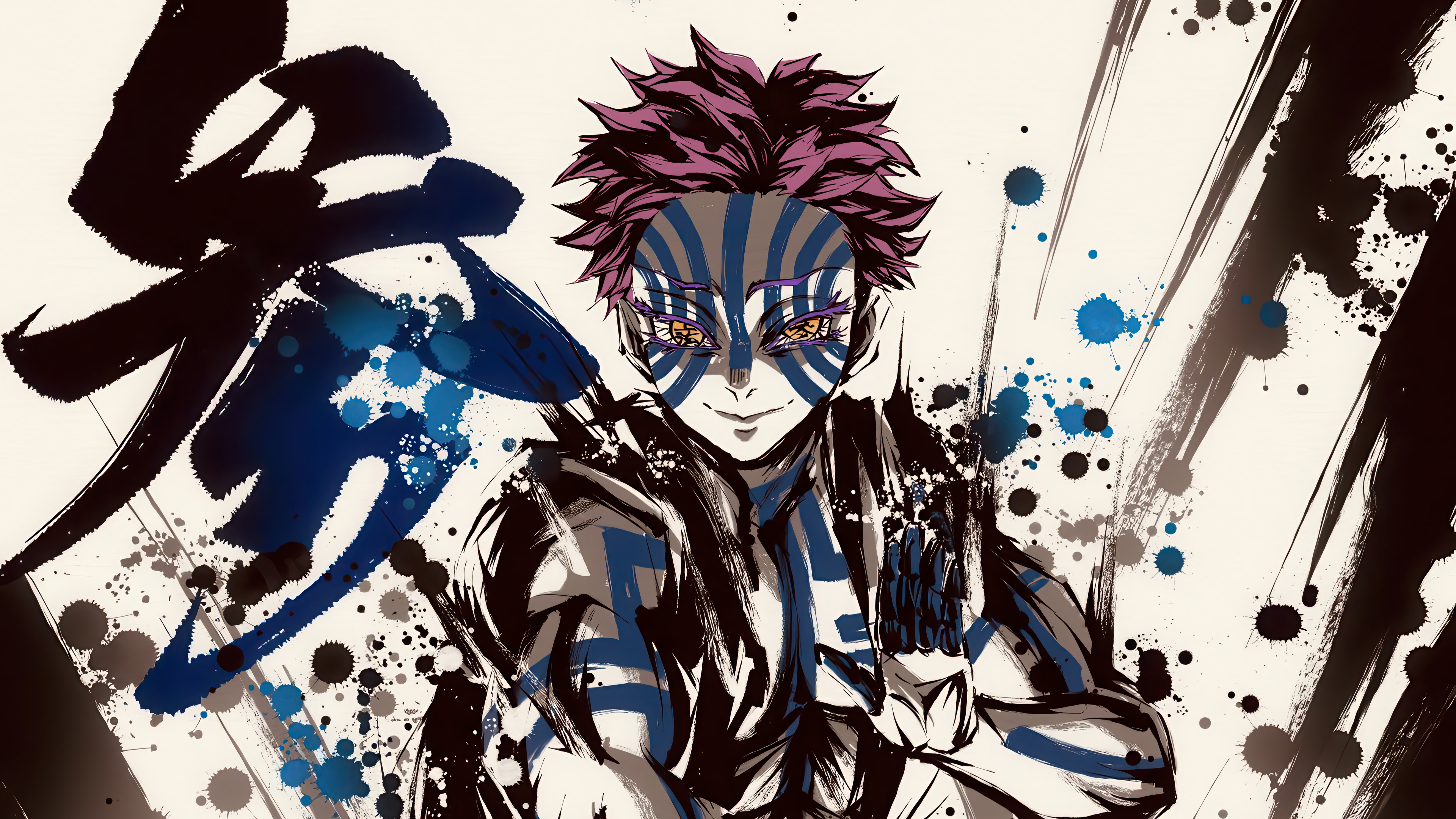 Akaza Demon Slayer Infinity Castle 4K Wallpaper HD PC