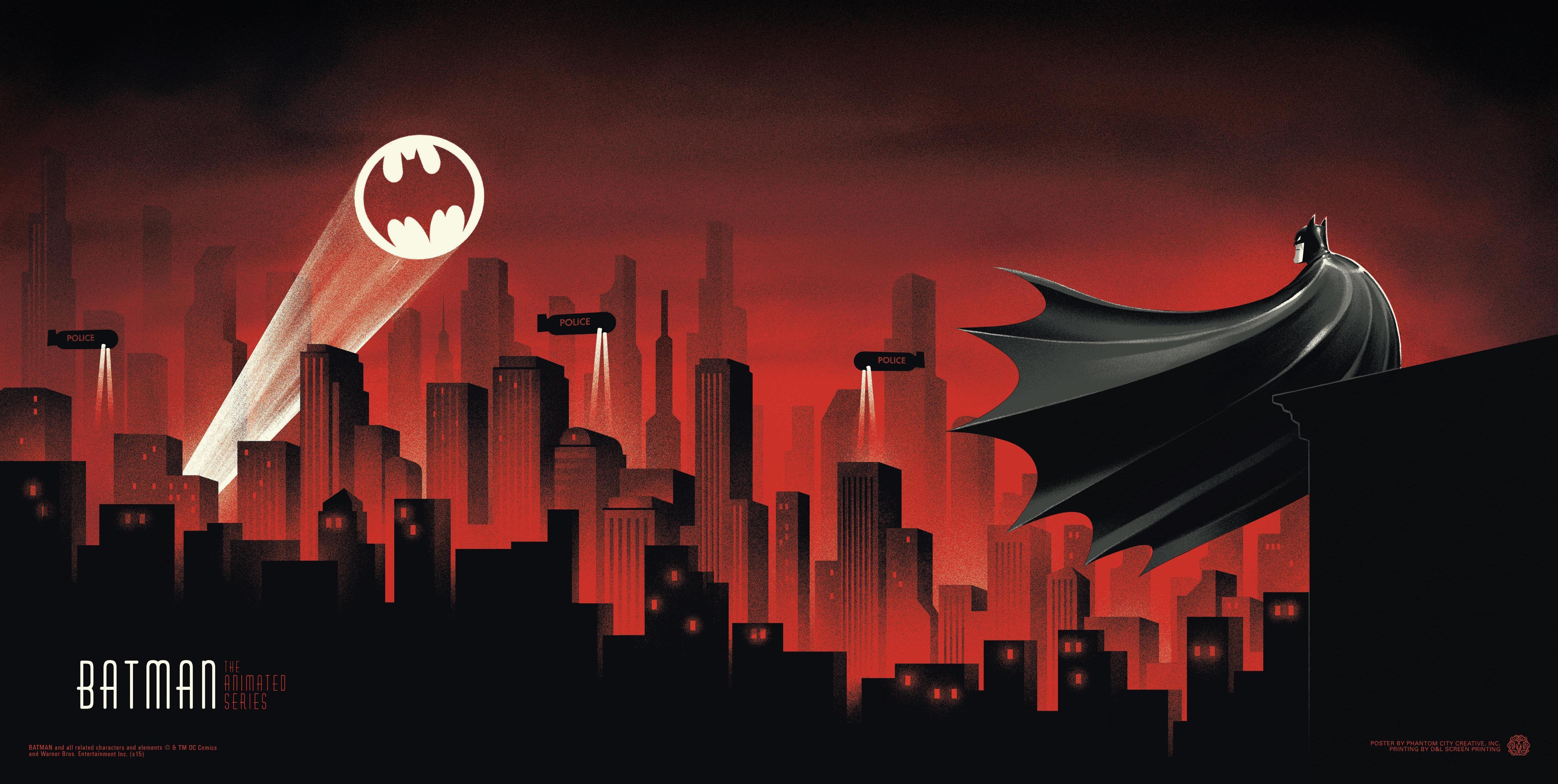 Download Batman: The Animated Series 4k Ultra HD Wallpaper by Phantom City Creative