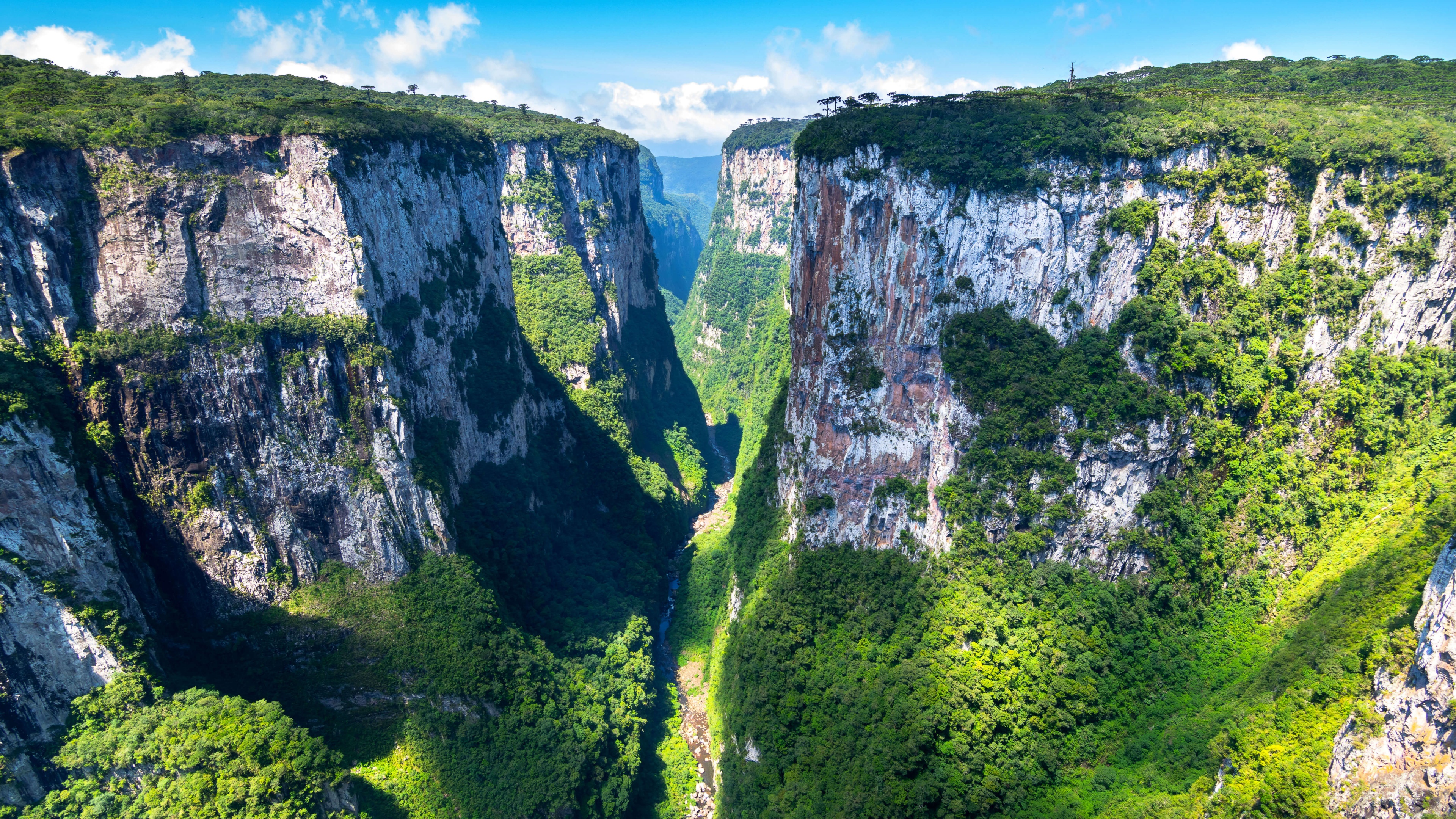 Aparados da Serra National Park Wallpaper 4K, Brazil, Canyons, Scenic