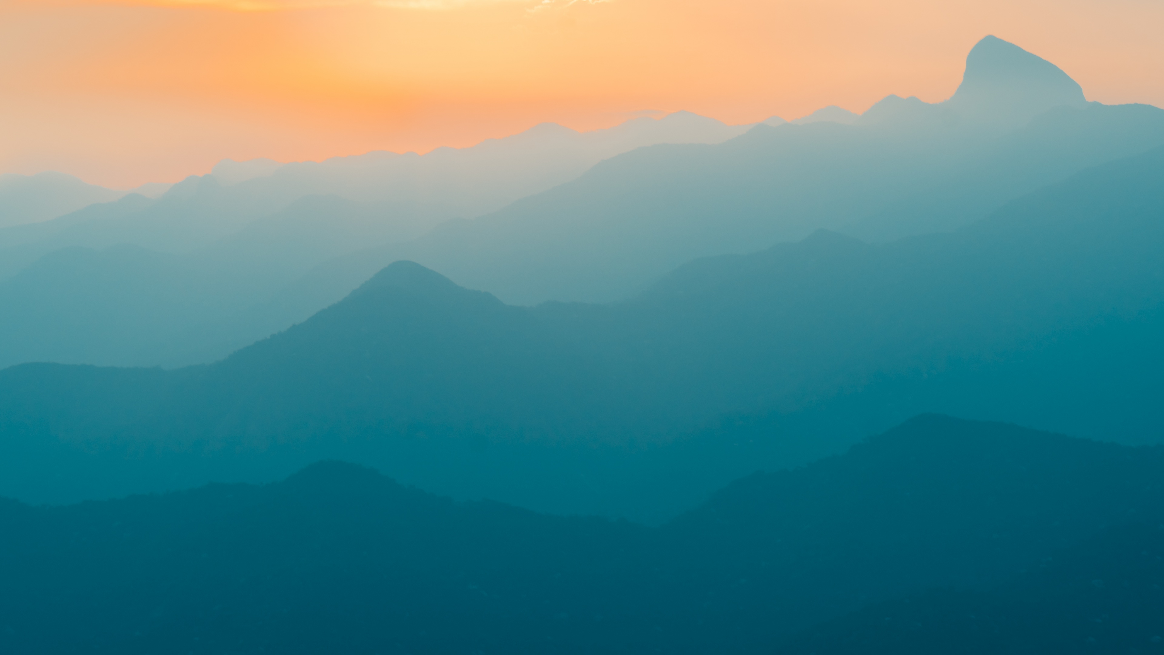 Brazil Wallpaper 4K, Mountains, Foggy, Mist, Sunrise