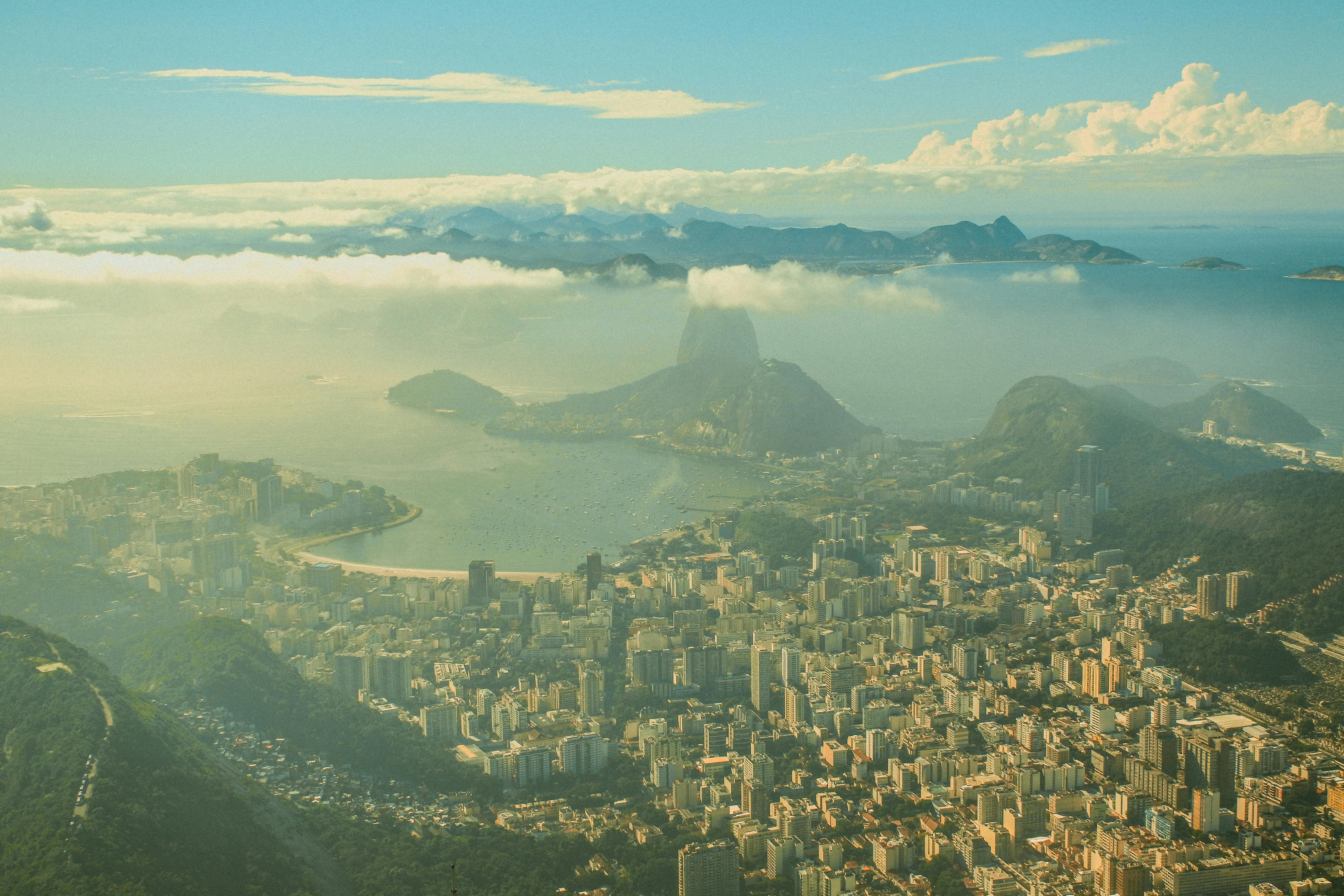 Aerial View of the City of Rio de Janeiro, Brazil · Free