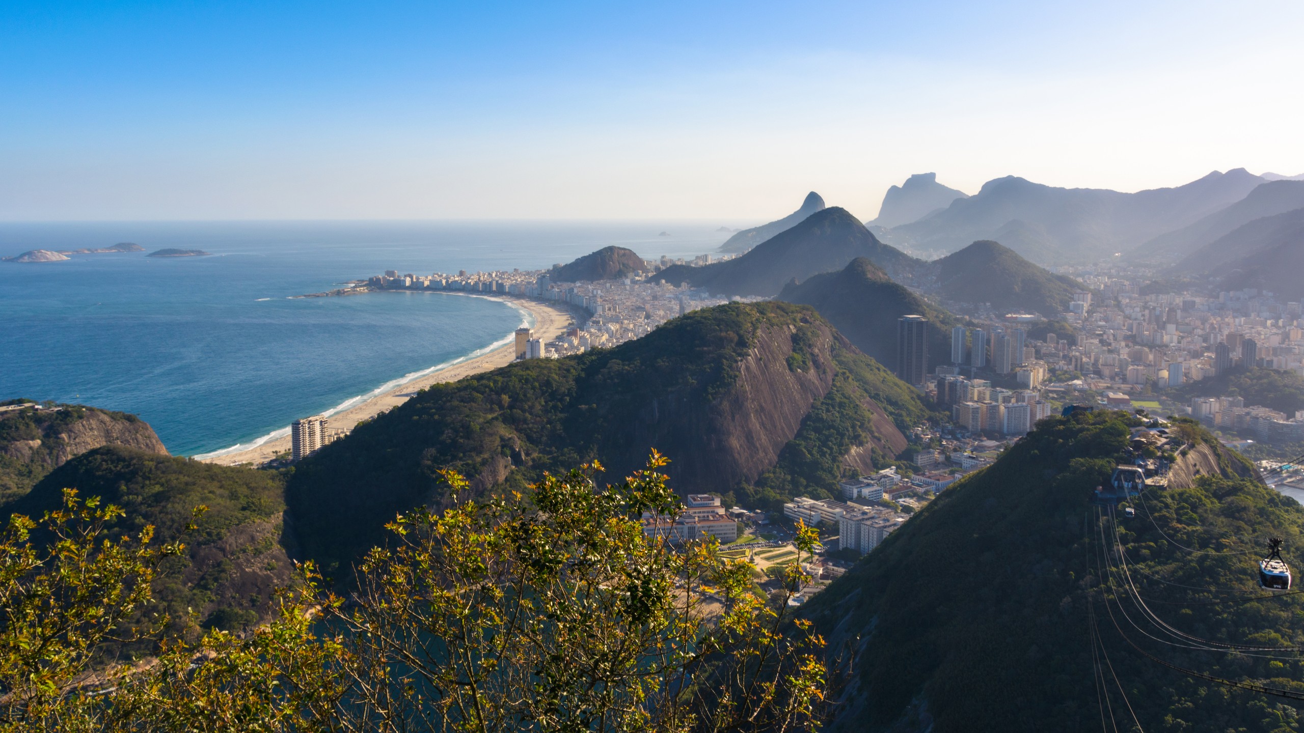 Brazil Copacabana Sugarloaf Mountain Mountain Rio De Janeiro 4K 5K HD Travel Wallpaper