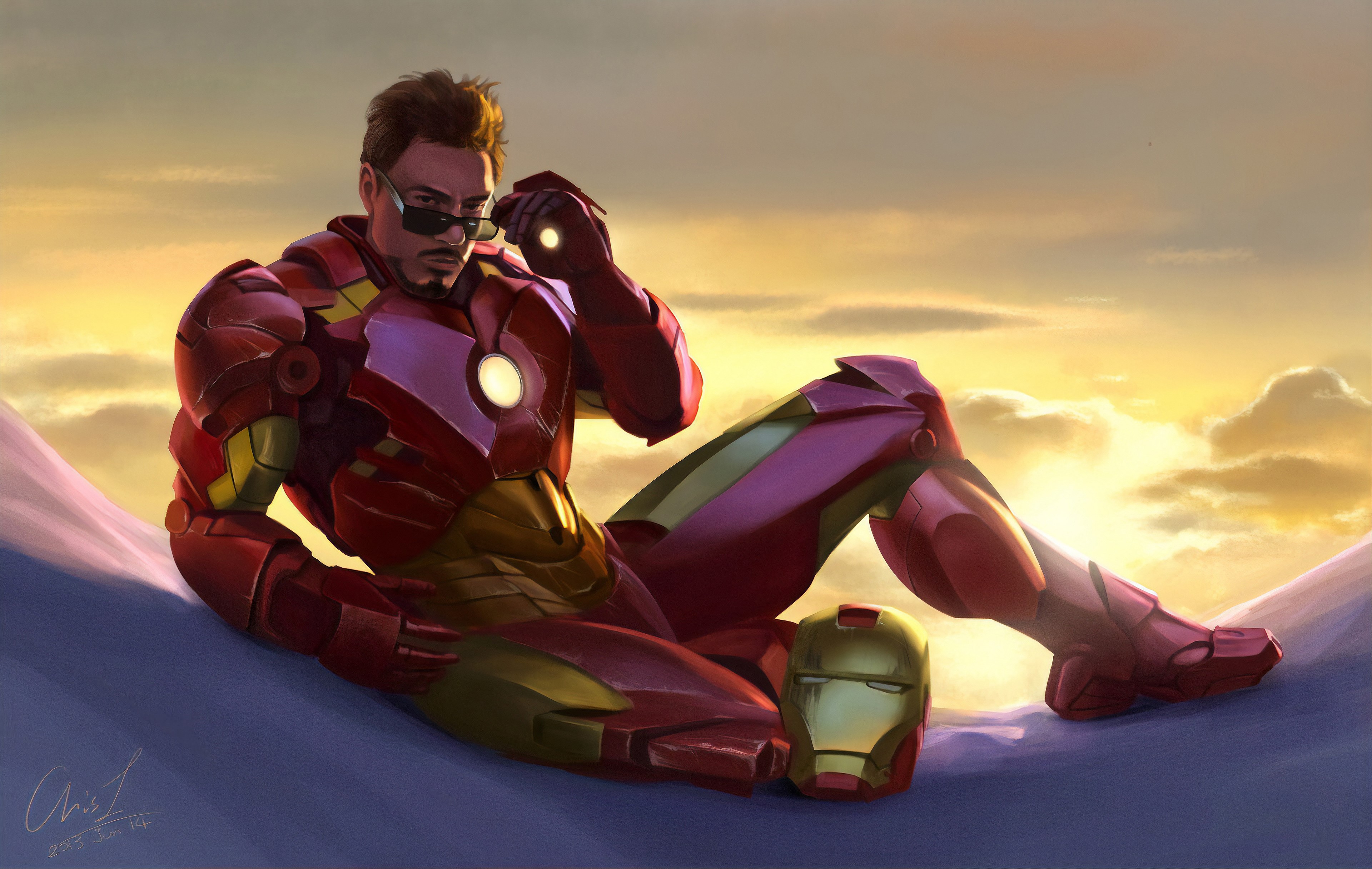 Iron Man Digital Art Fan Art In Morning Light, HD Wallpaper