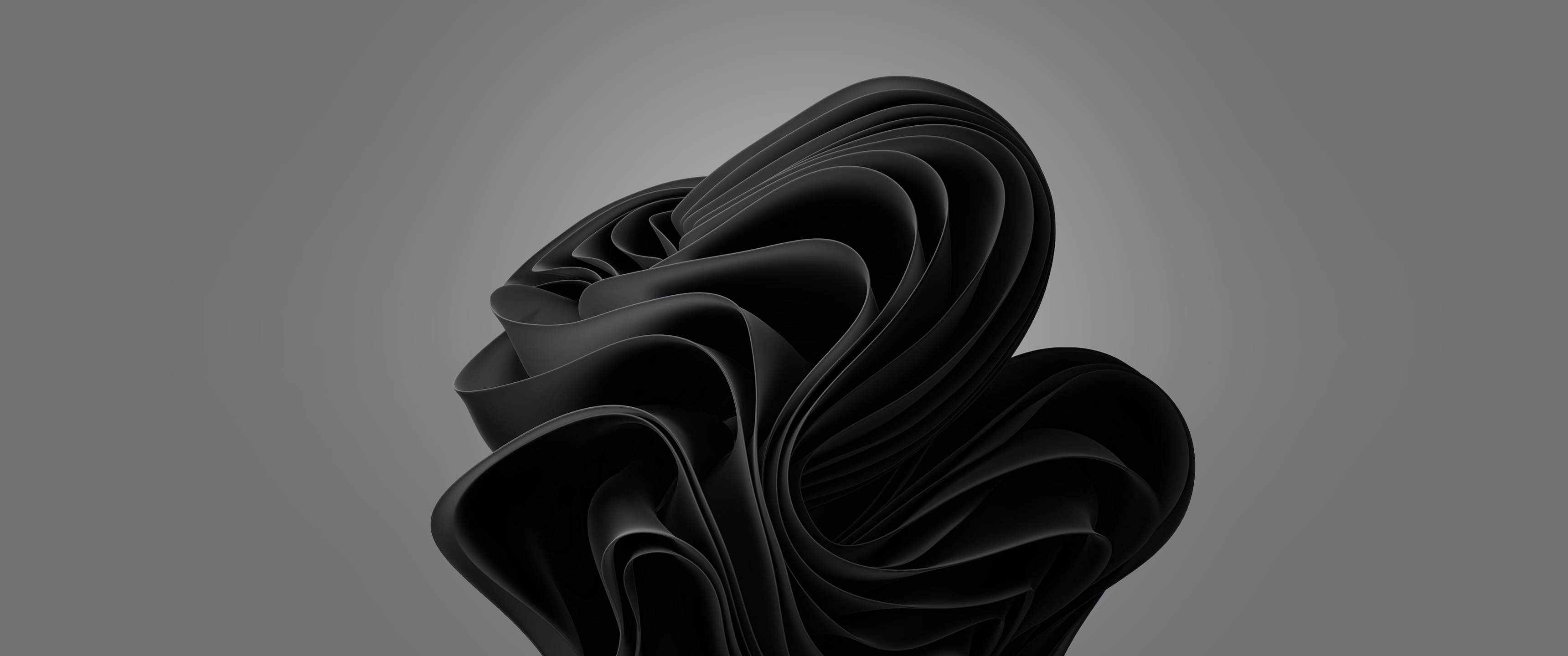 Windows 11 Ultrawide 3440x1440 Dark Mode Flow Wallpaper