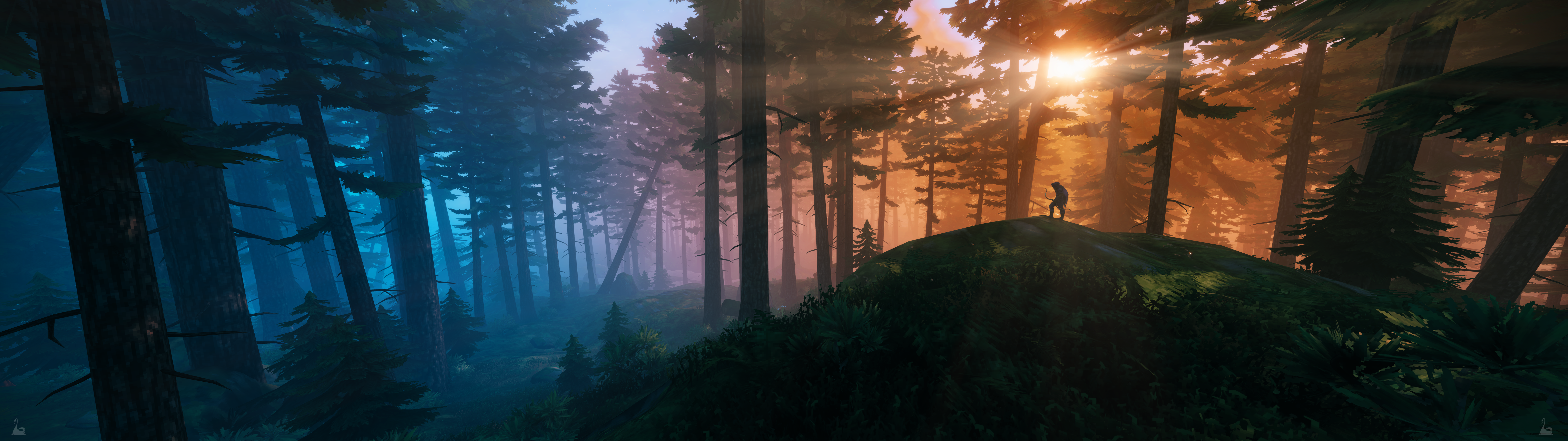 The Dark Forest - (8k Downsampled To 4k Ultrawide Dual Monitor Wallpaper)