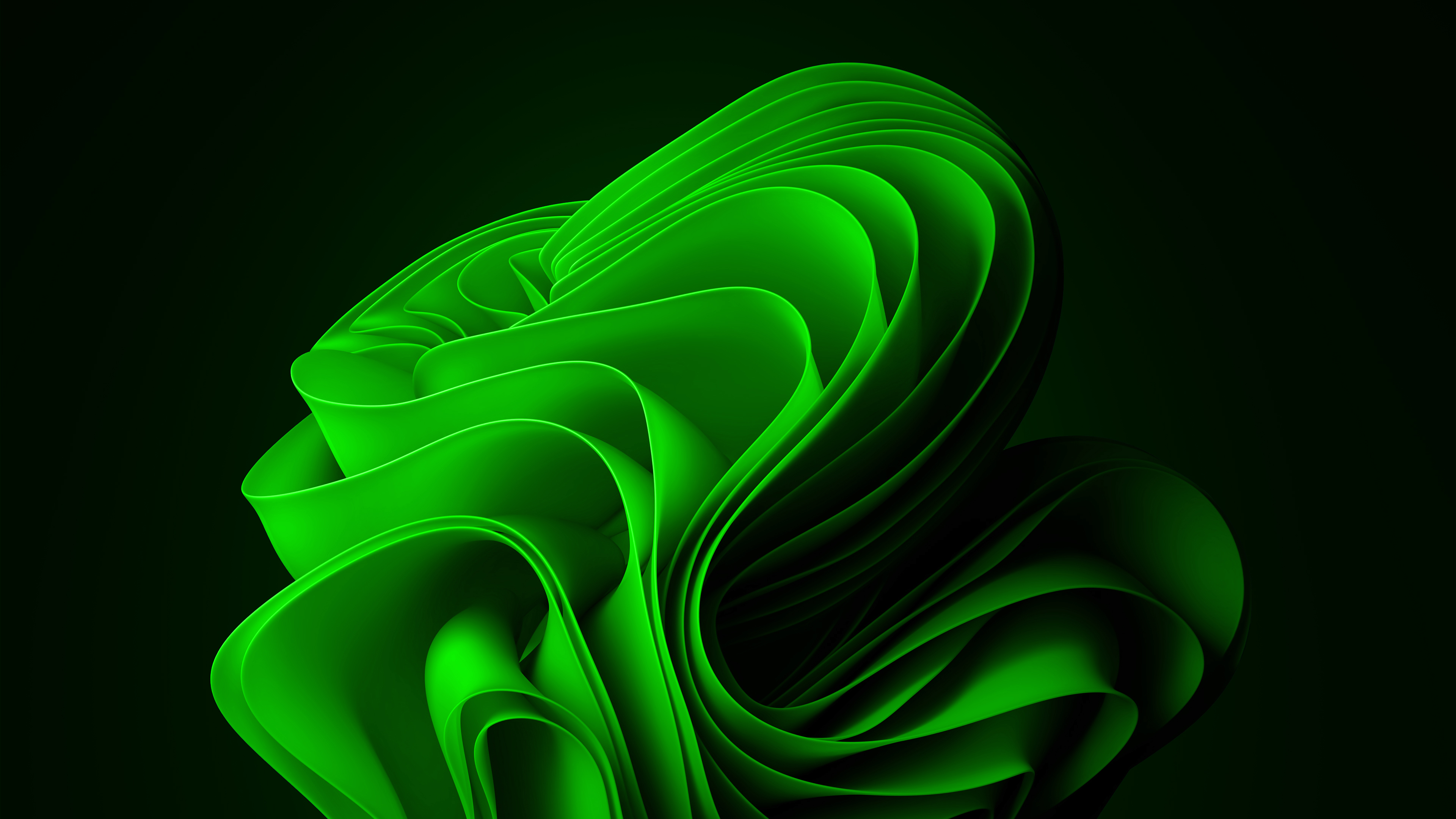 Green Windows 11 Logo In Green Background 4K HD Windows 11 Wallpaper