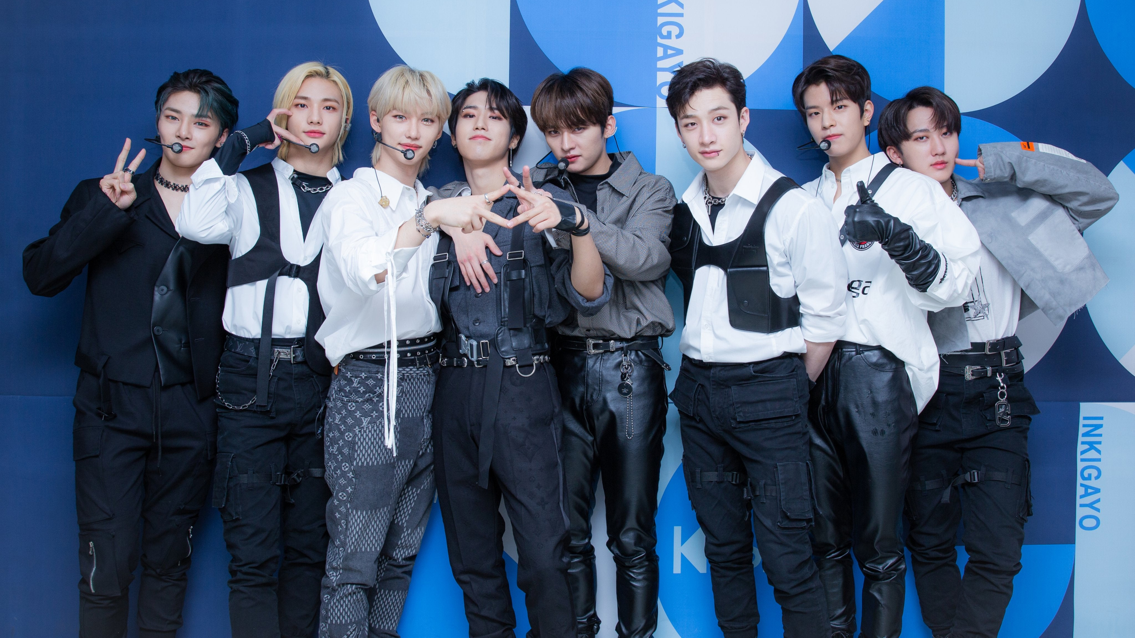 Felix Bang Han Woojin Seungmin Hyunjin Chan Lee Know I.N Changbin 4K HD Stray Kids Wallpaper