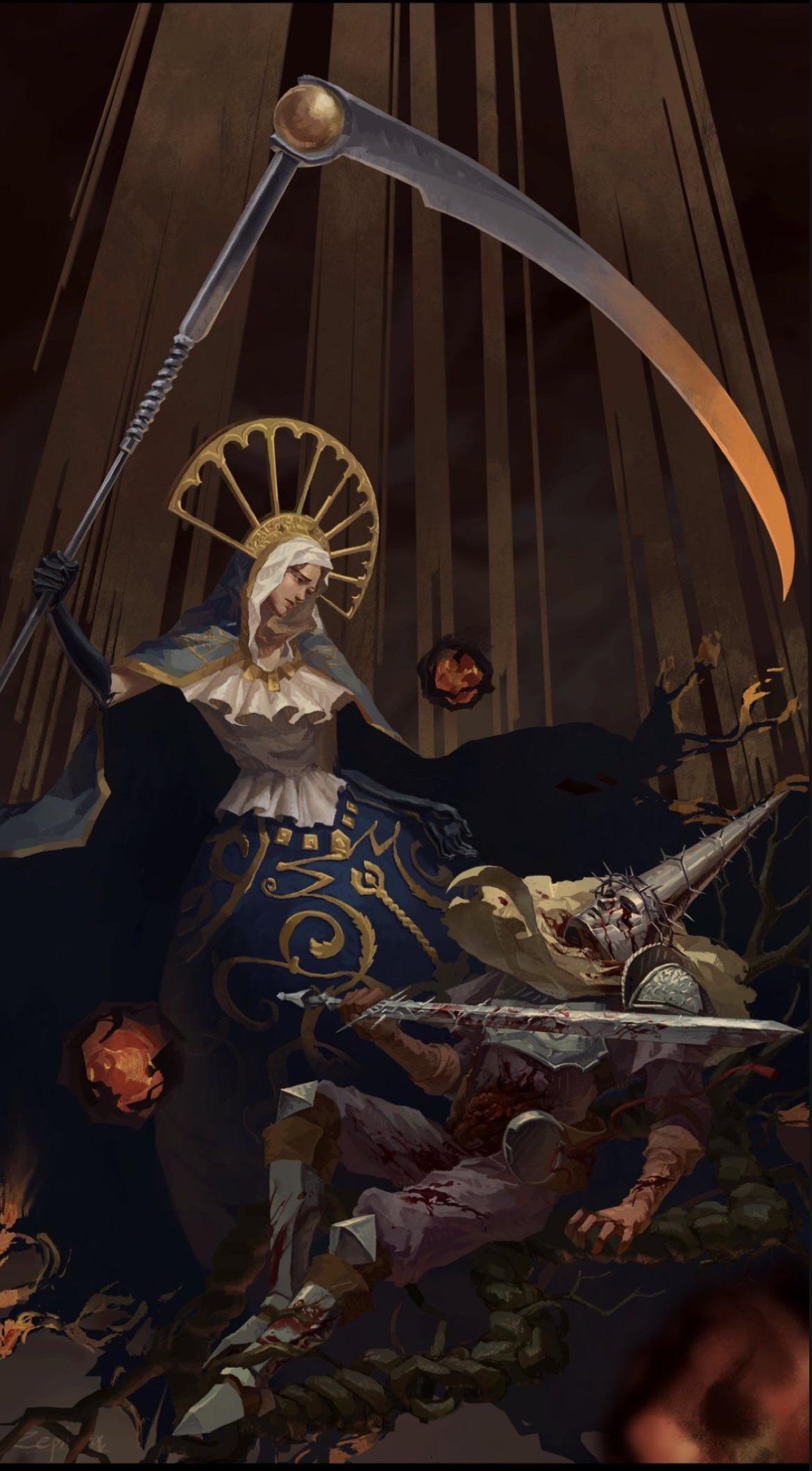 Blasphemous iPhone wallpaper