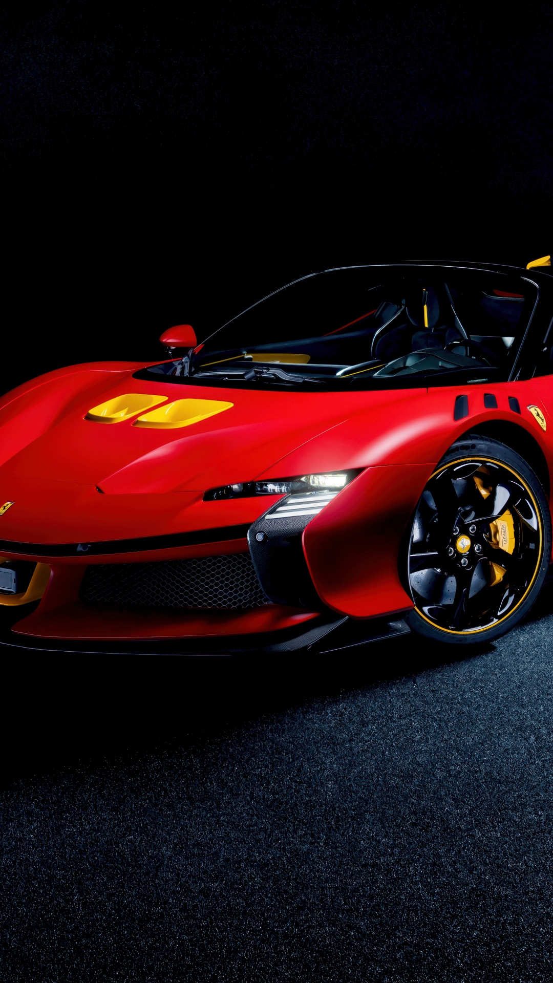 Red Wallpaper 4K, Ferrari SF90 XX Spider