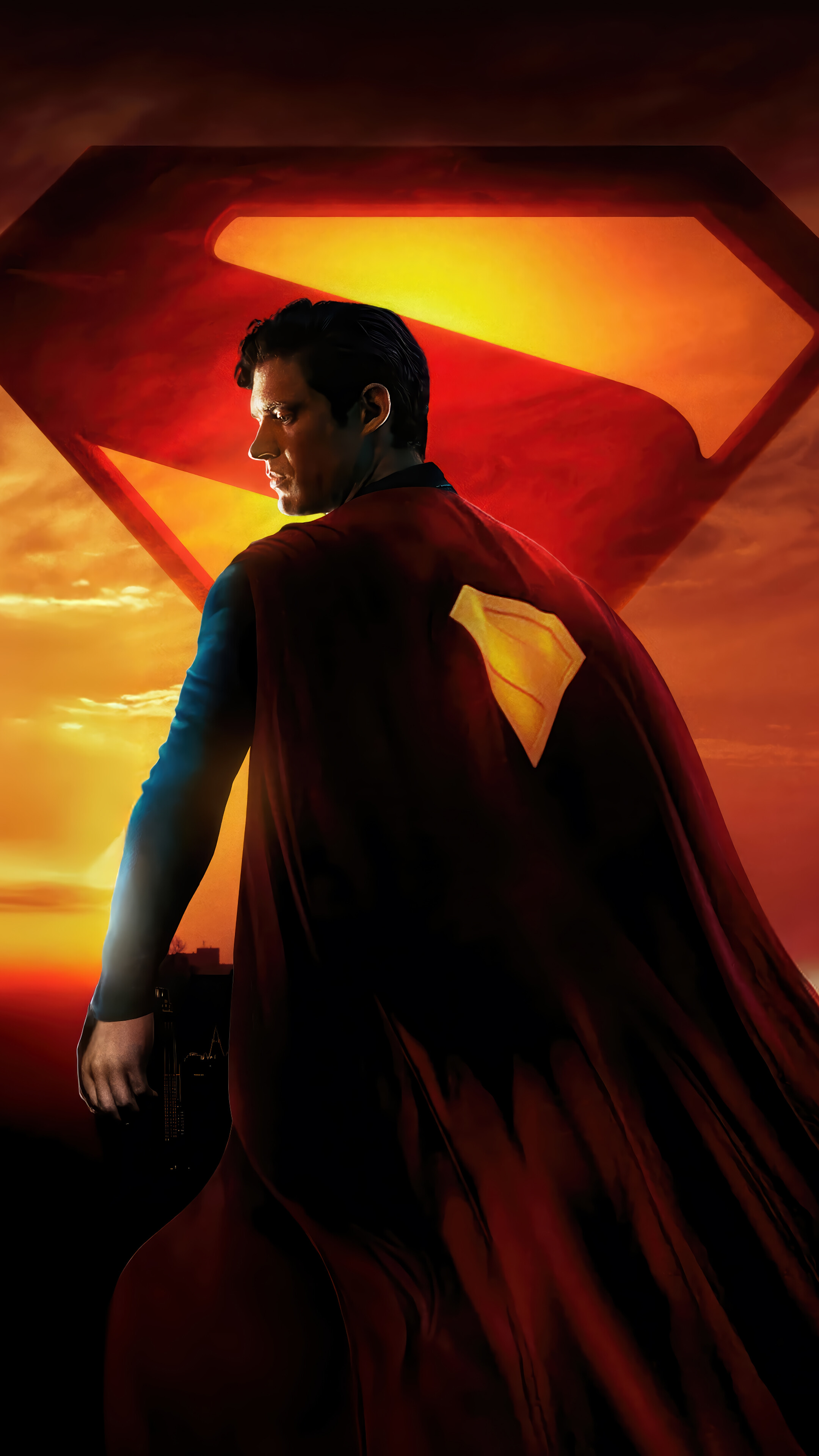 Superman Logo Movie 2025 4K Wallpaper iPhone HD Phone